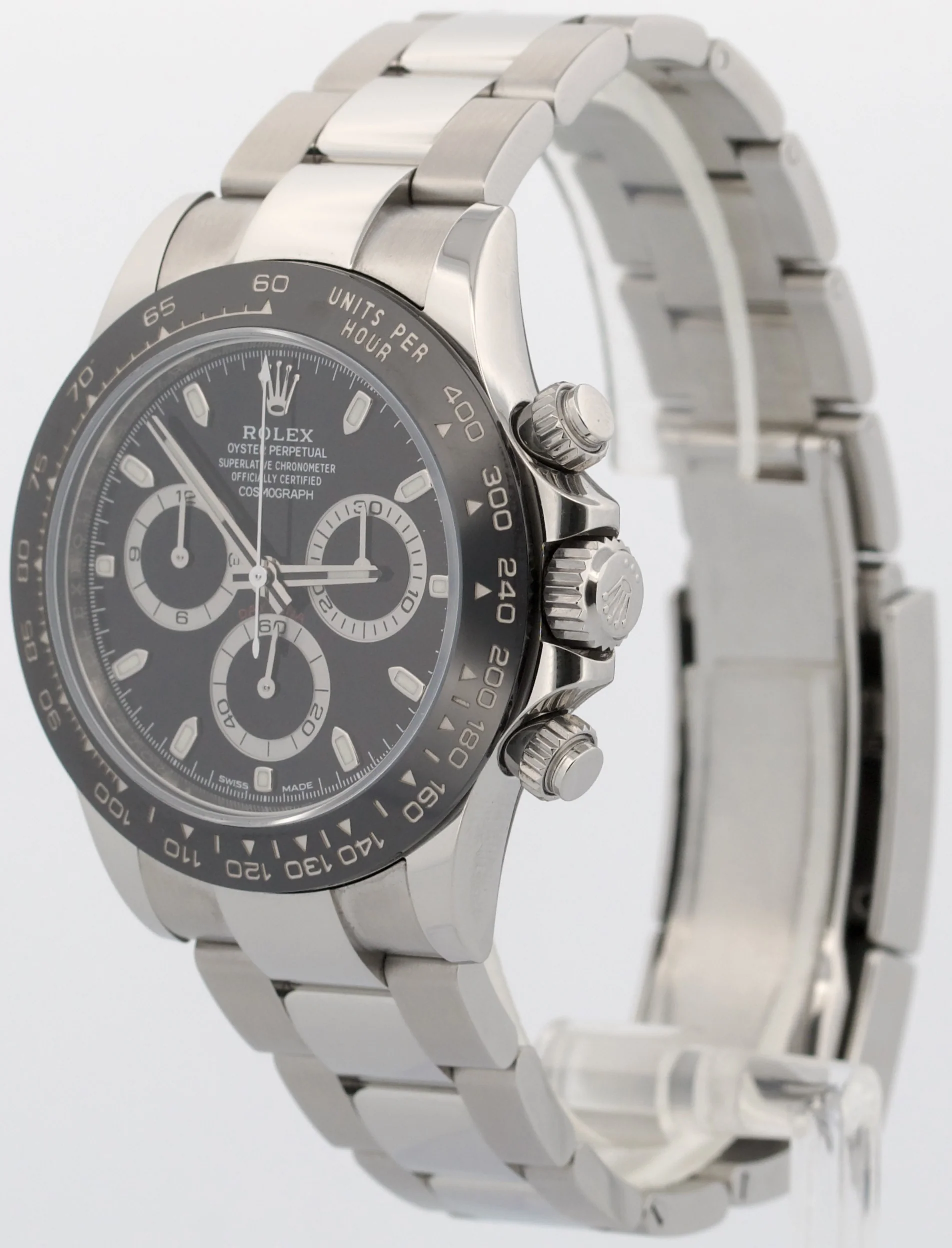 Rolex Daytona Cosmograph BLACK Stainless Steel Ceramic 40mm 116500 LN Watch - Image 3