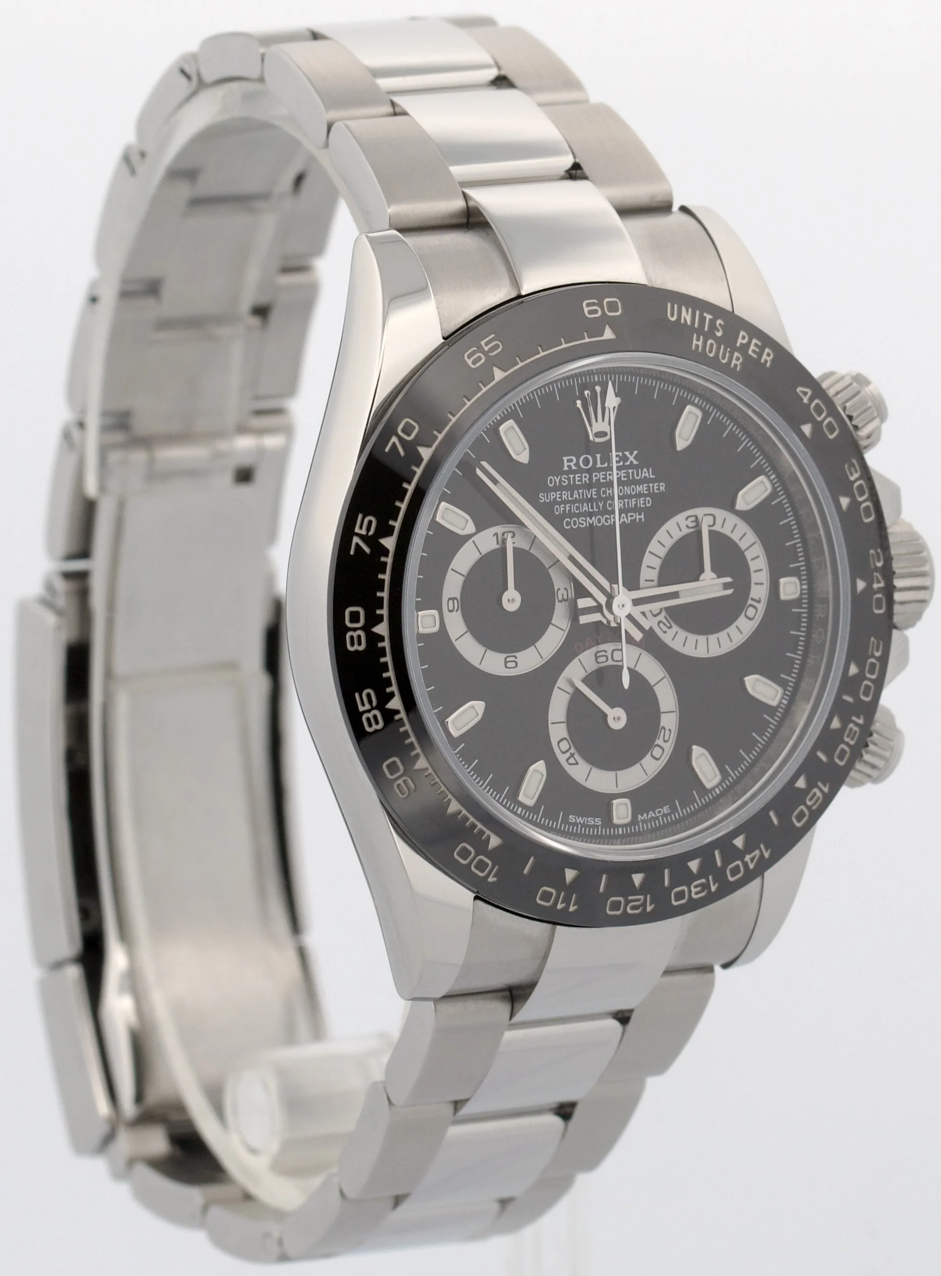 Rolex Daytona Cosmograph BLACK Stainless Steel Ceramic 40mm 116500 LN Watch - Image 4