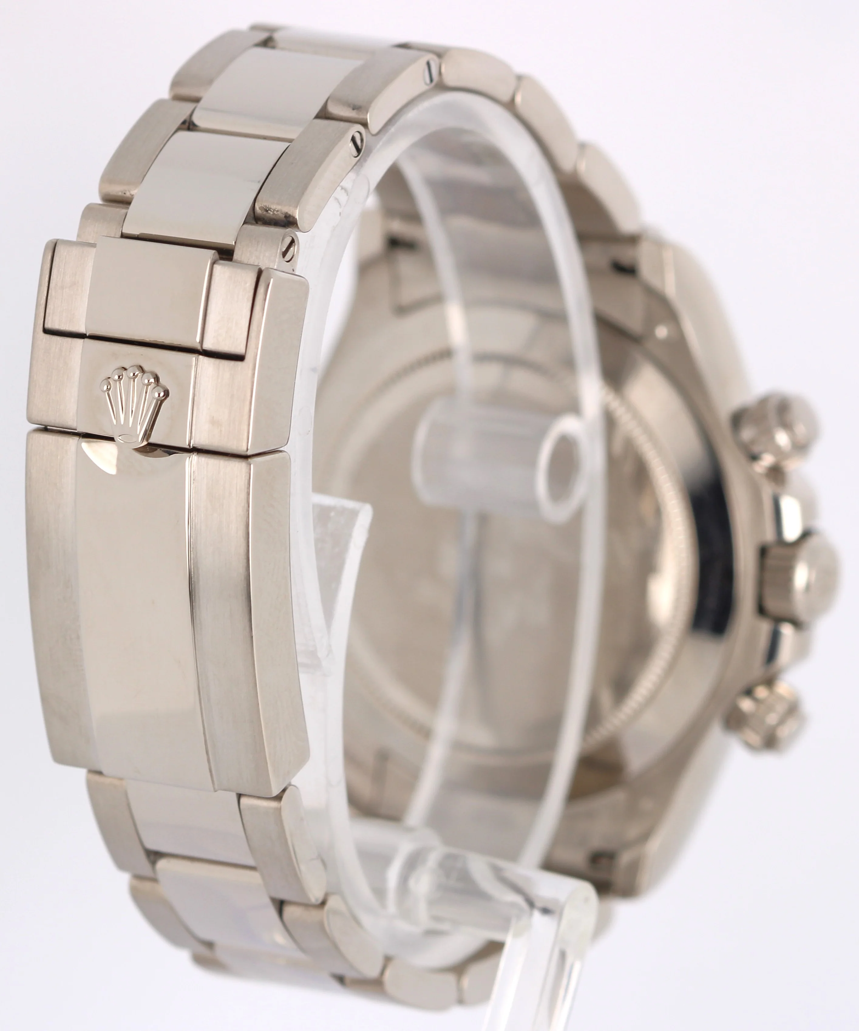 Rolex Daytona Cosmograph GHOST 18K White Gold Silver Black 116509 Watch - Image 4