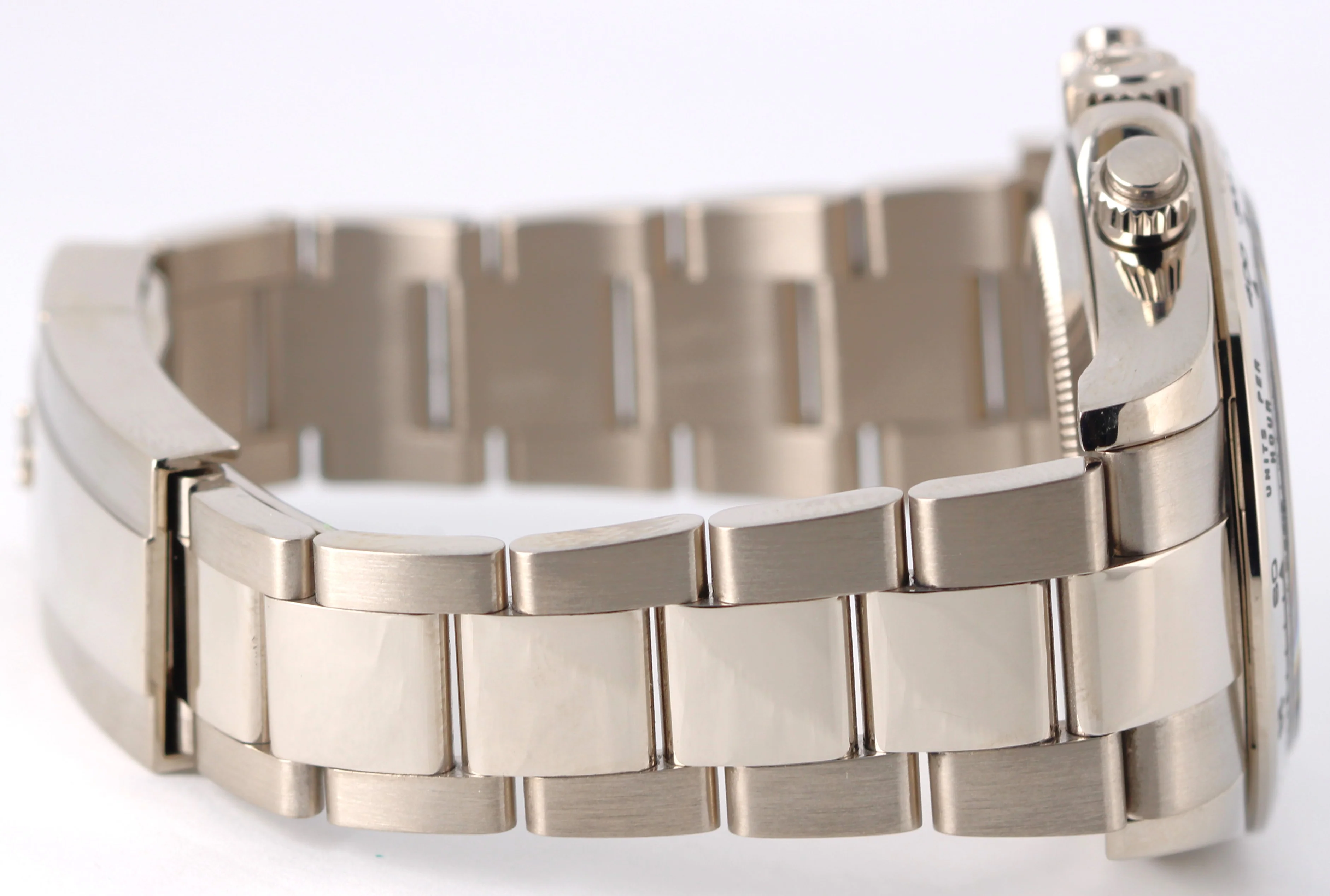 Rolex Daytona Cosmograph GHOST 18K White Gold Silver Black 116509 Watch - Image 7