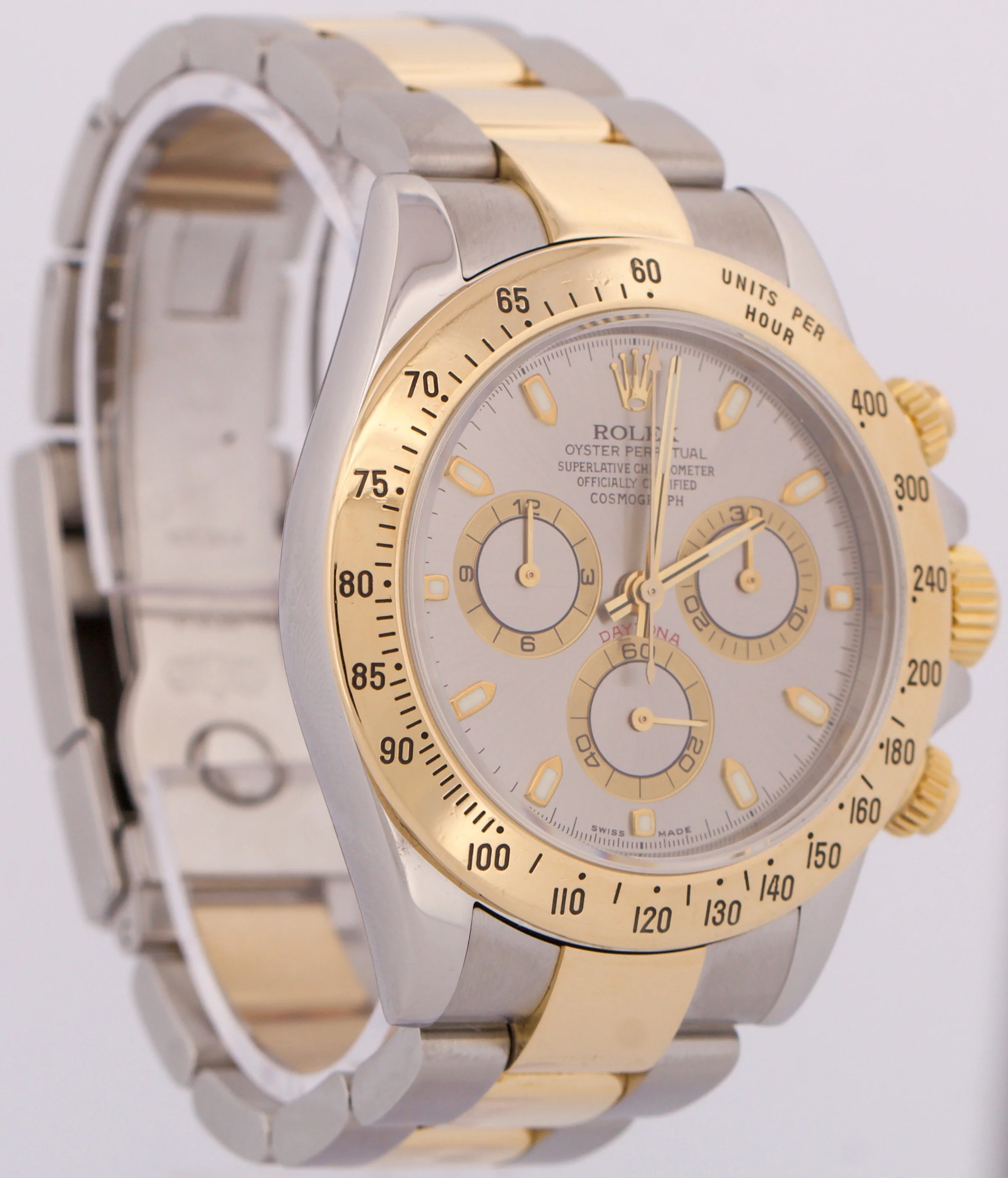 Rolex Daytona Cosmograph GRAY 18K Yellow Gold Two-Tone Stainless Steel 116523 - Image 4