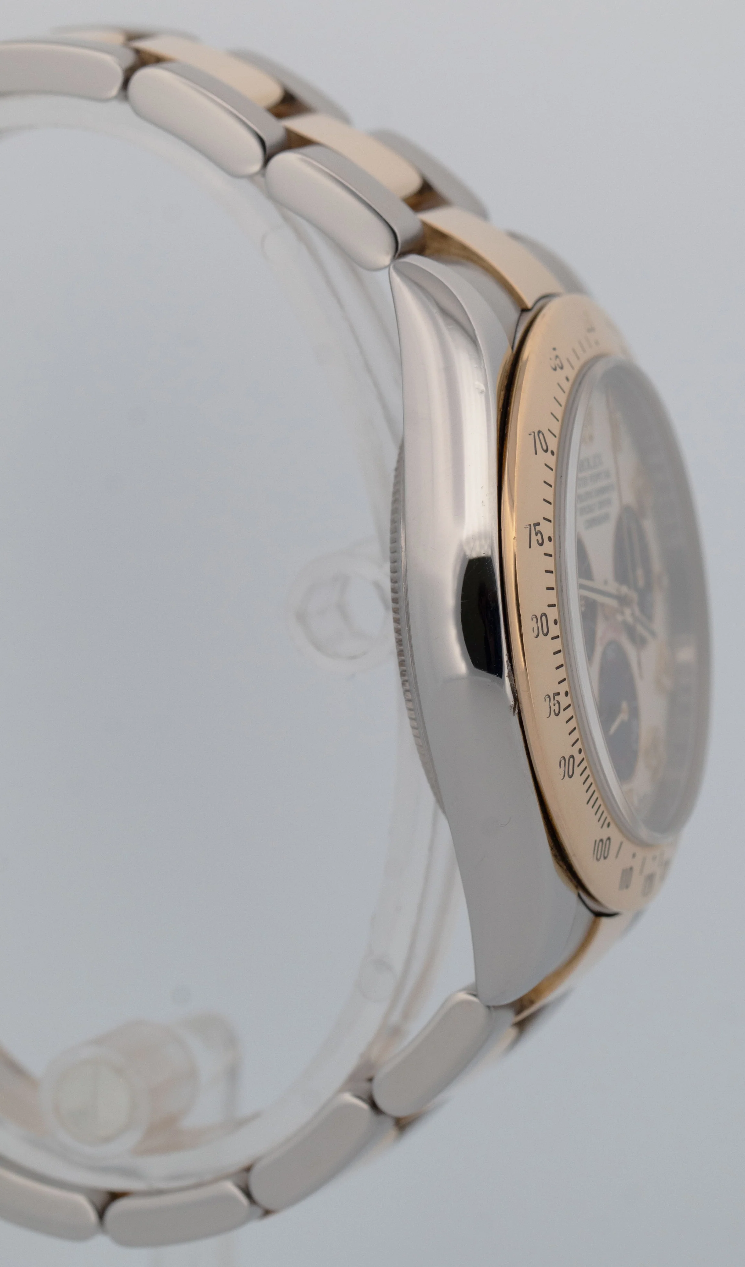 Rolex Daytona Cosmograph IVORY RACING 116523 18K Gold Steel Two-Tone Panda Watch - Image 4