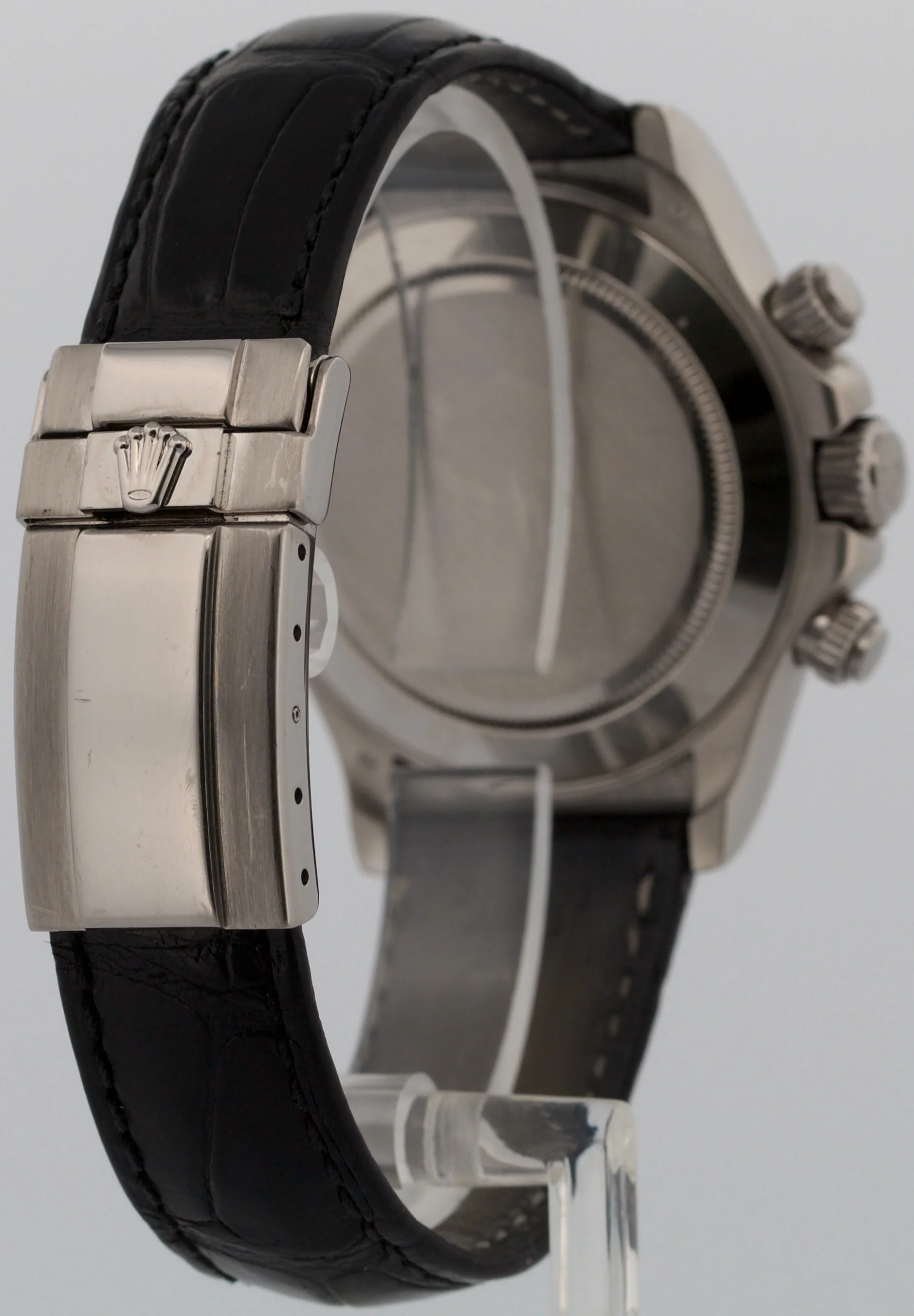 Rolex Daytona Cosmograph METEORITE 18K White Gold Leather 40mm Watch 116519 - Image 6