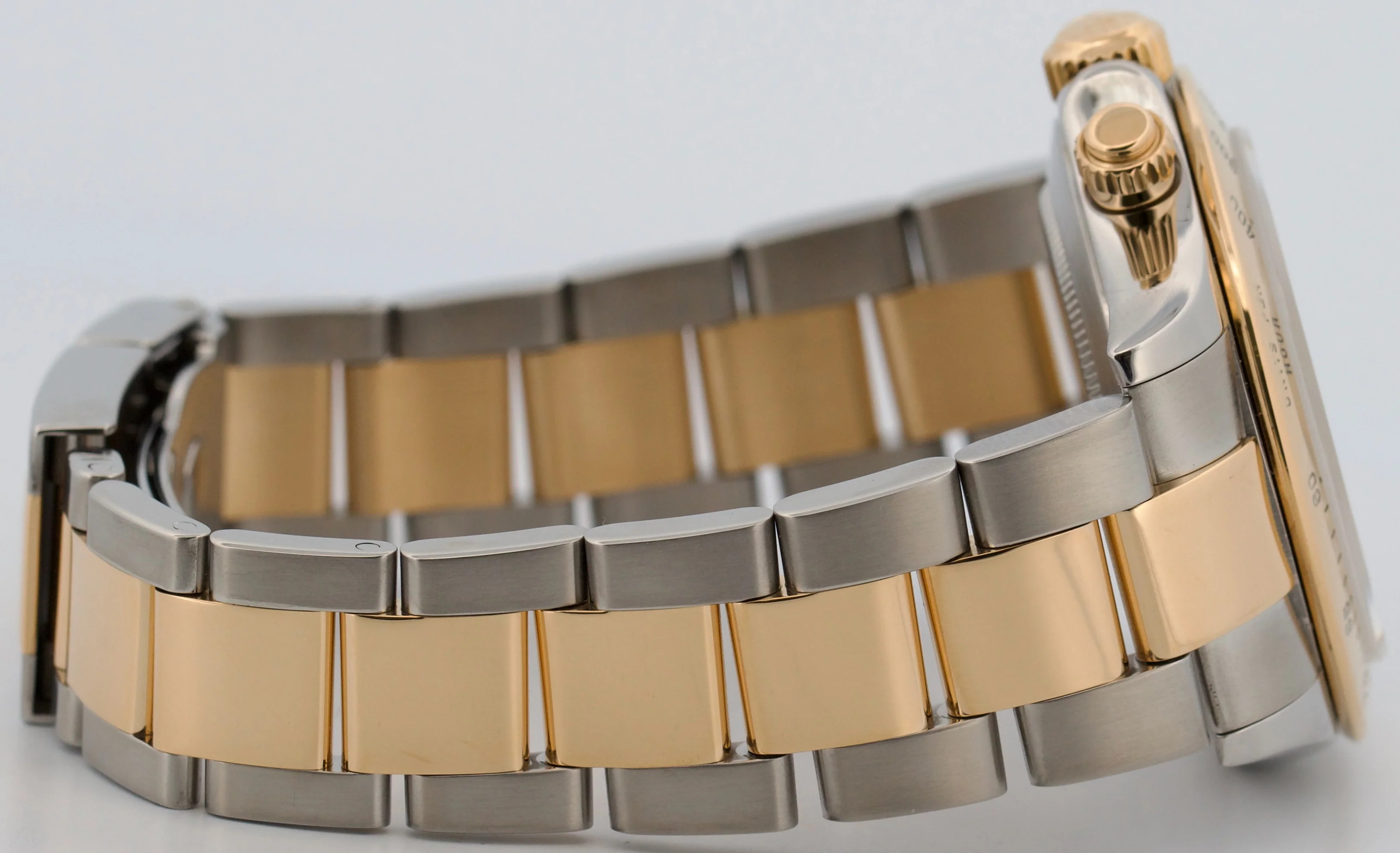 Rolex Daytona Cosmograph WHITE 18K Yellow Gold Two-Tone Steel Watch 116523 - Image 7