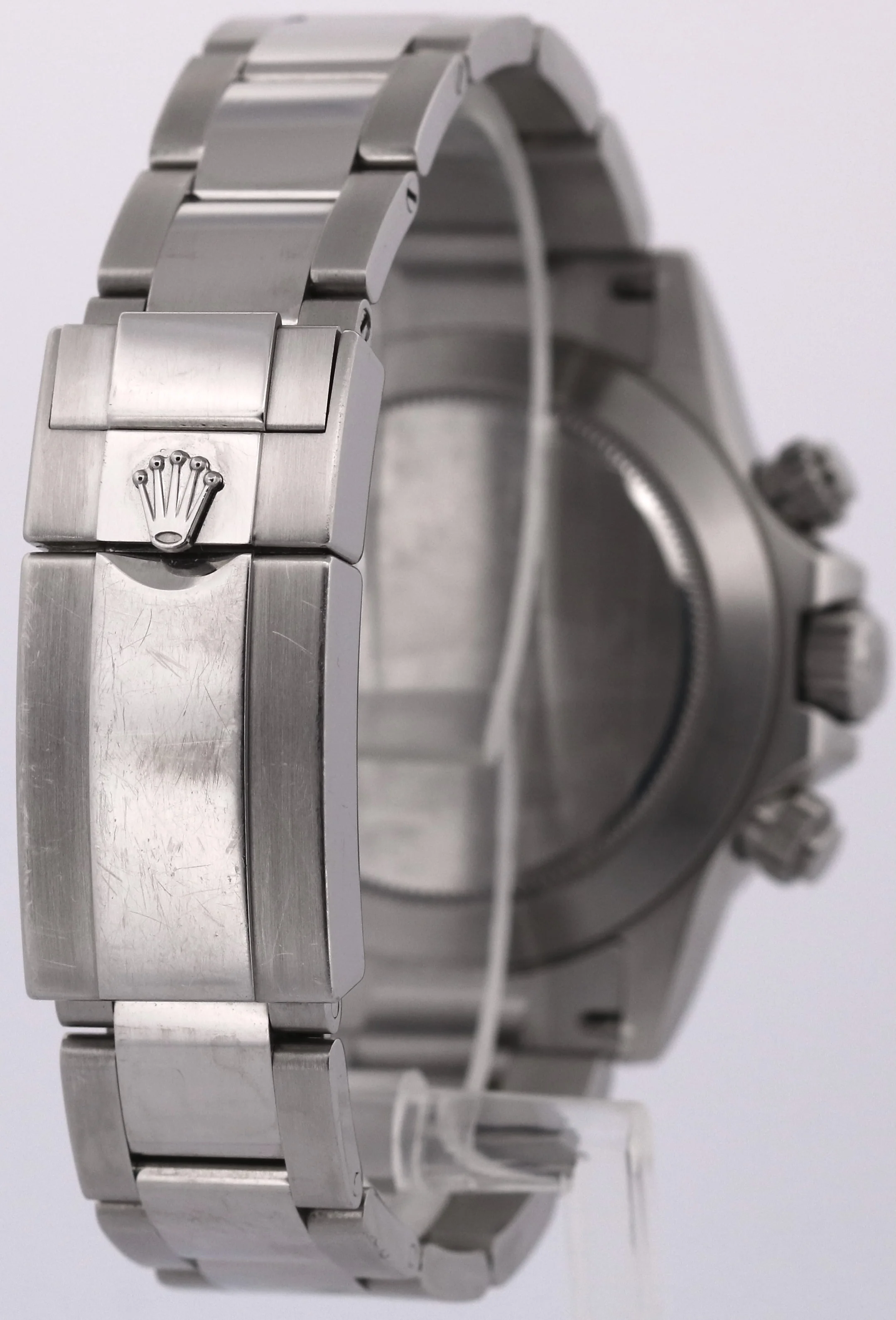 UNPOLISHED Rolex Daytona Cosmograph White BLUE LUME APH 40mm 116520 Steel Watch - Image 6