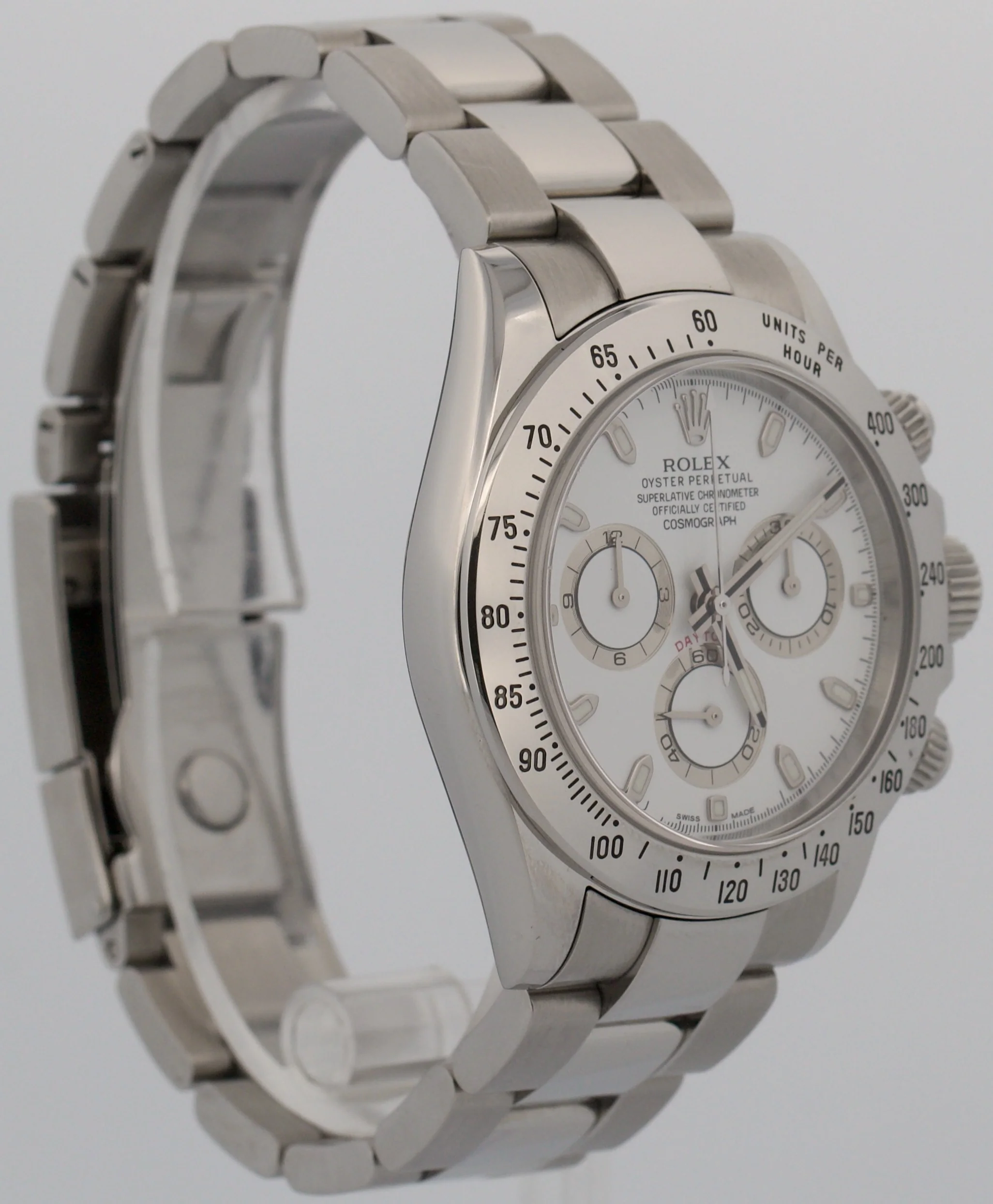 Rolex Daytona Cosmograph WHITE Stainless Steel APH DIAL Chronograph 40mm 116520 - Image 4