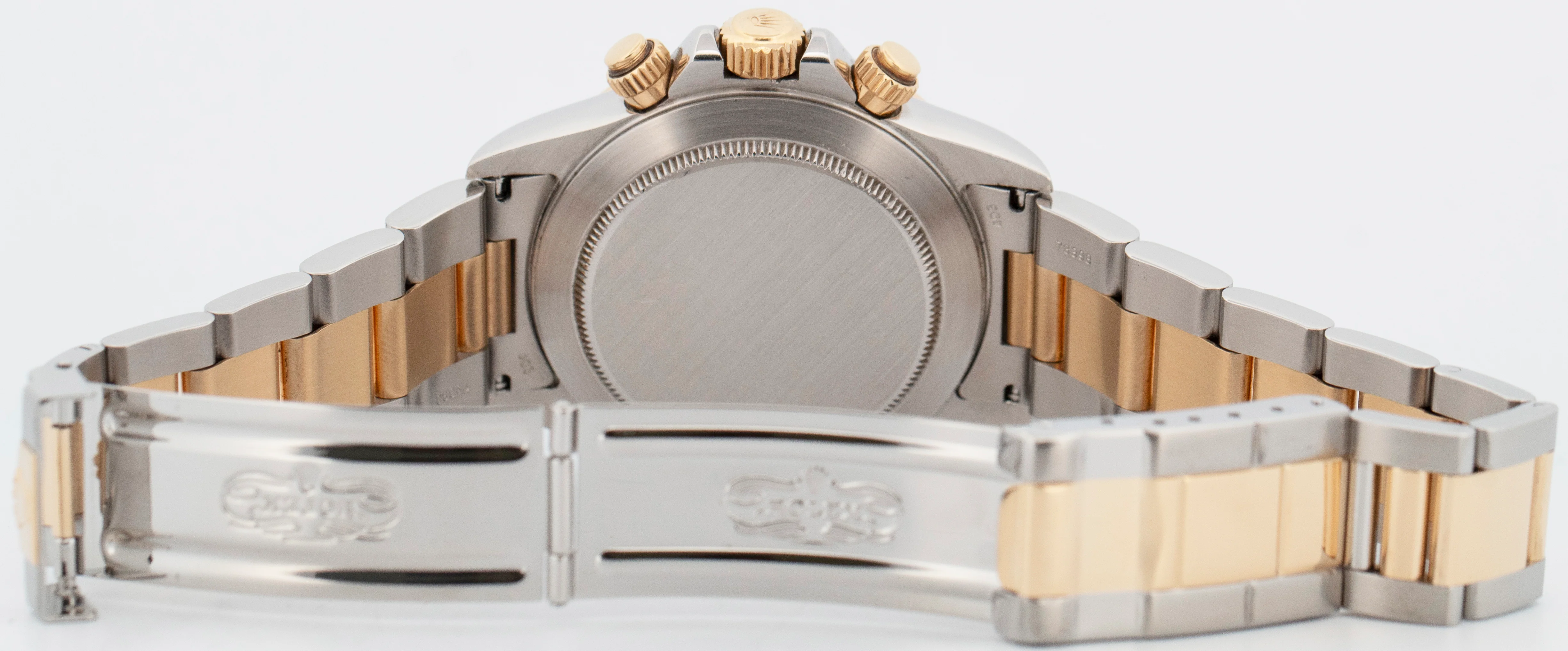 1997 Rolex Daytona Cosmograph White Two-Tone 18K Yellow Gold Steel Watch 16523 - Image 7