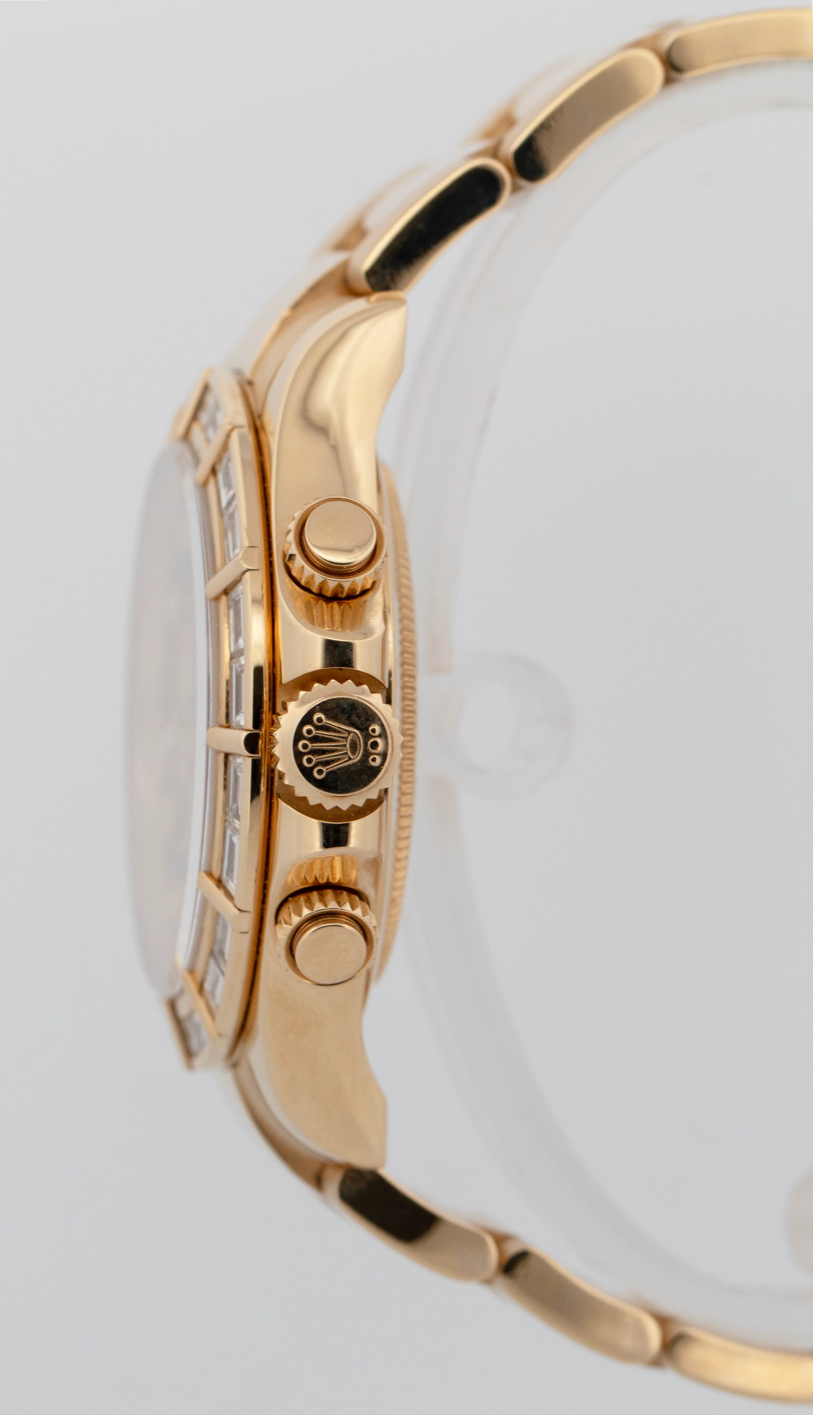 Rolex Daytona Tahitian Mother of Pearl FACTORY BAGUETTE 18K Gold Watch 116568BR - Image 3