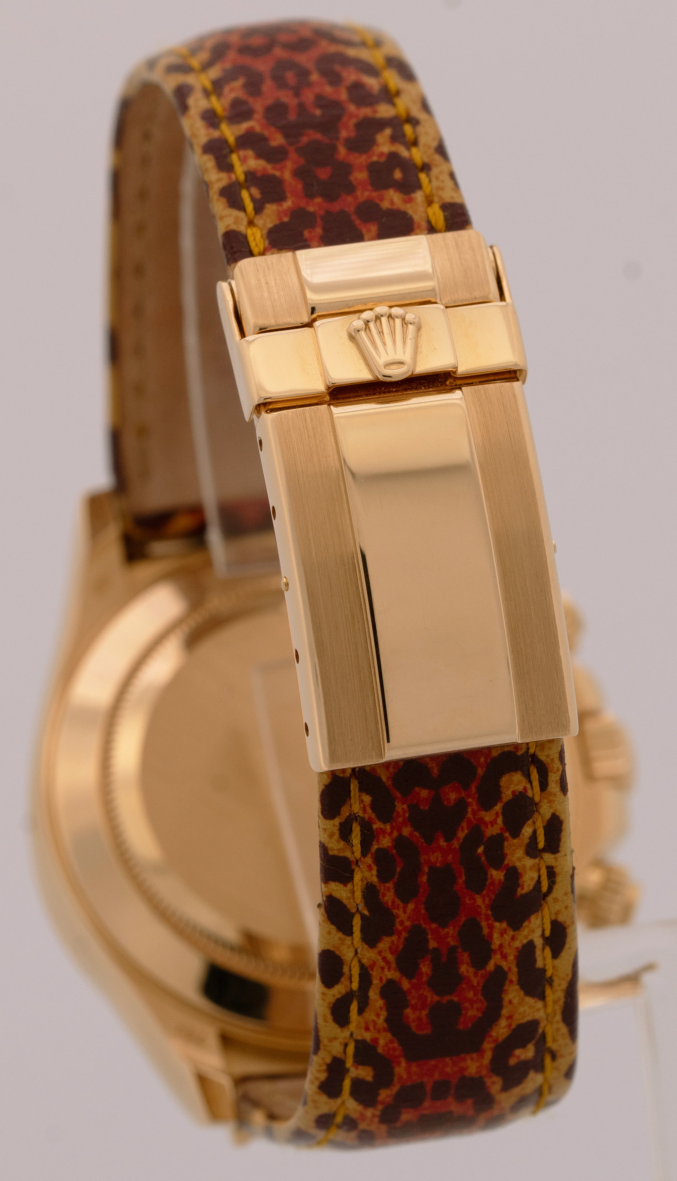 Rolex Daytona Yellow Gold FACTORY ORANGE SAPPHIRE DIAMOND Watch 116598 SACO B+P - Image 7