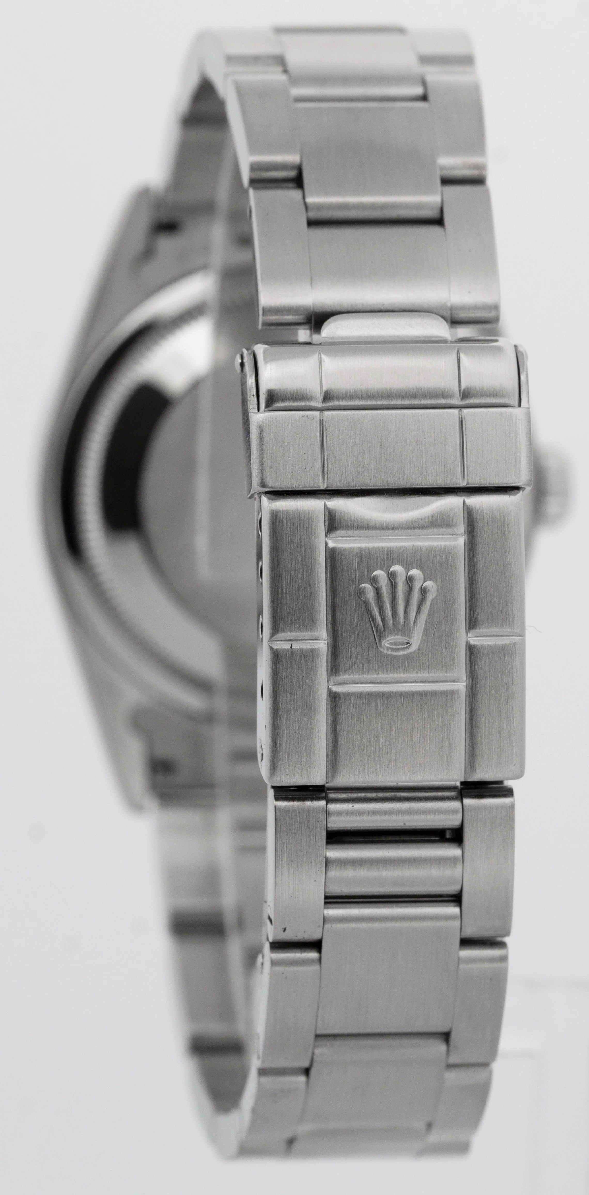 Rolex Explorer I 36mm Black Stainless Steel Oyster NO-HOLES 3-6-9 Watch 14270 - Image 5