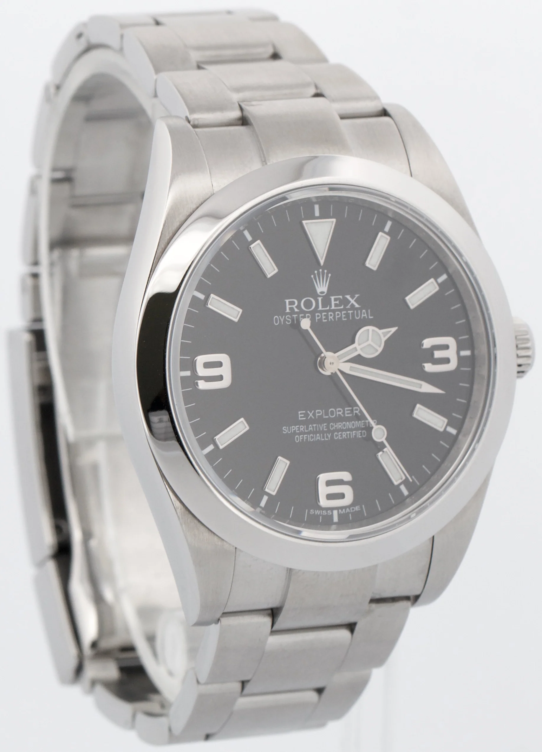 Rolex Explorer I BLACK Stainless Steel 39mm 3-6-9 MK1 Automatic Watch 214270 - Image 4