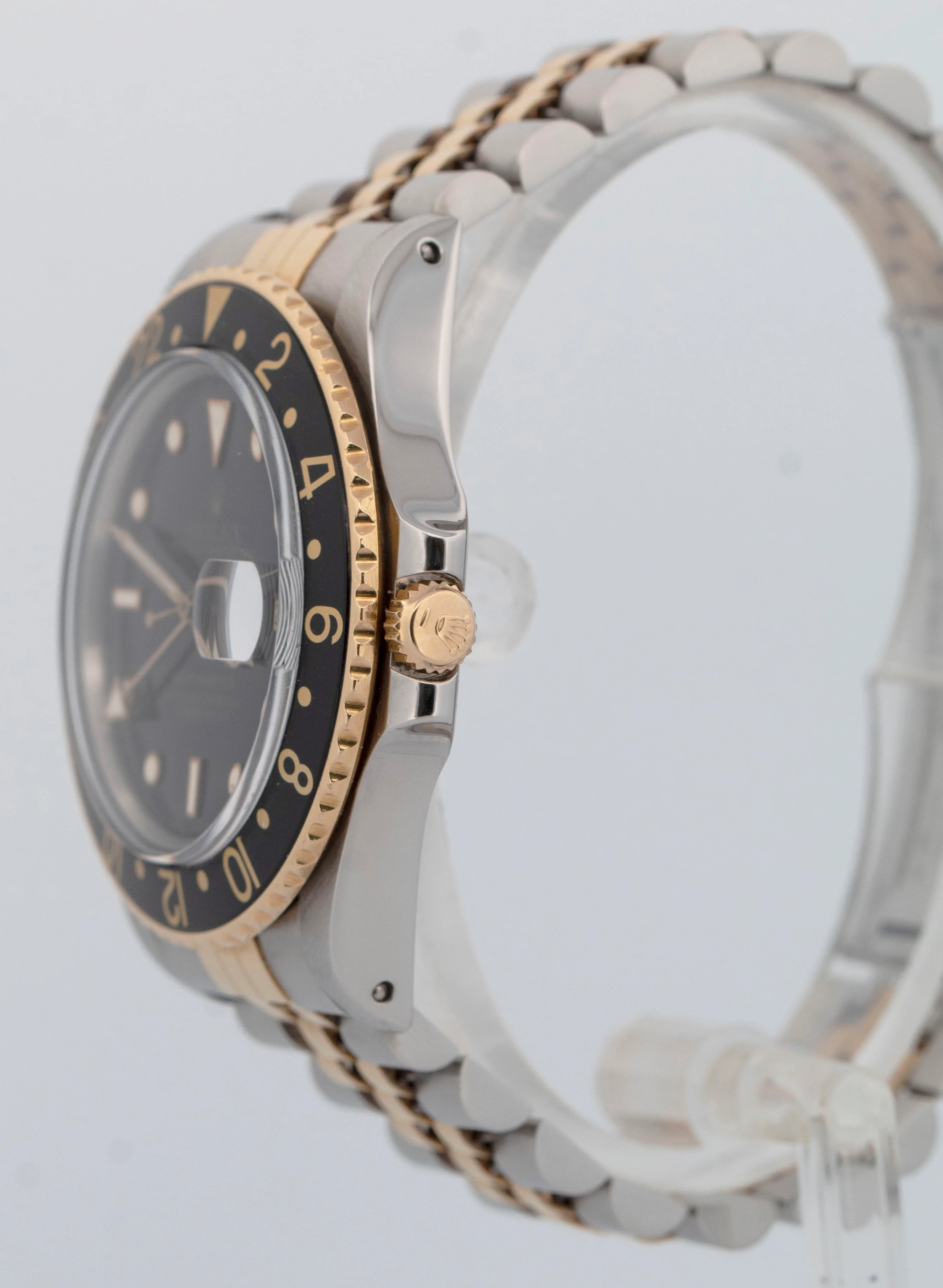 Rolex GMT-Master Black 40mm Two Tone 18K Yellow Gold JUBILEE Date Watch 16753 - Image 3