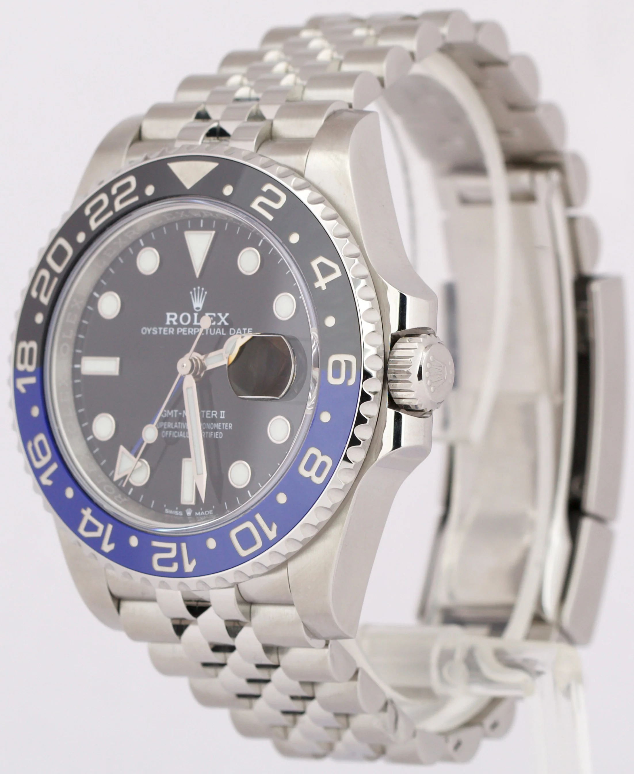 Rolex GMT-Master II BATGIRL Steel Blue Black 40mm 126710 BLNR JUBILEE Watch - Image 3