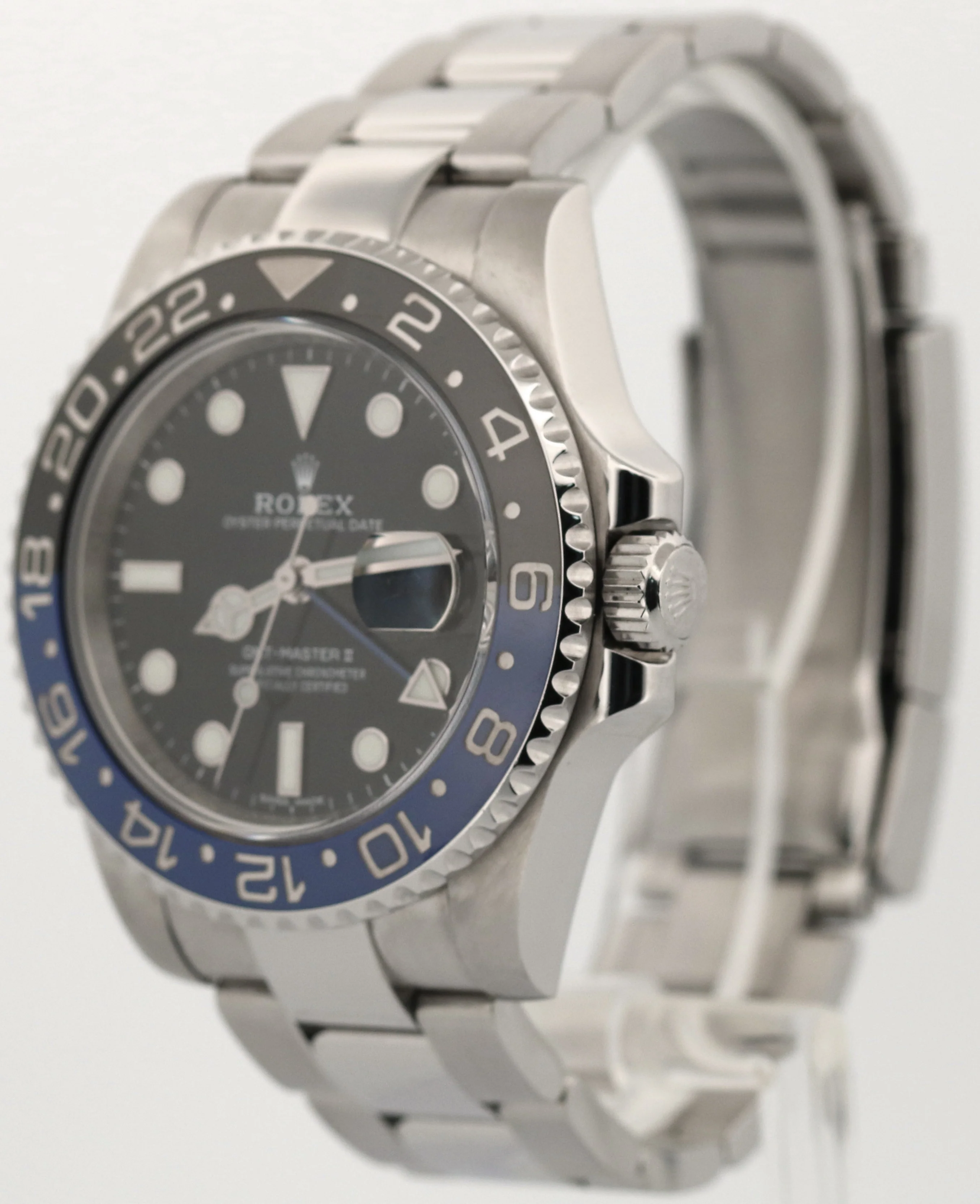 Rolex GMT-Master II BATMAN Blue Black Steel Ceramic 40mm 116710 BLNR Watch - Image 3