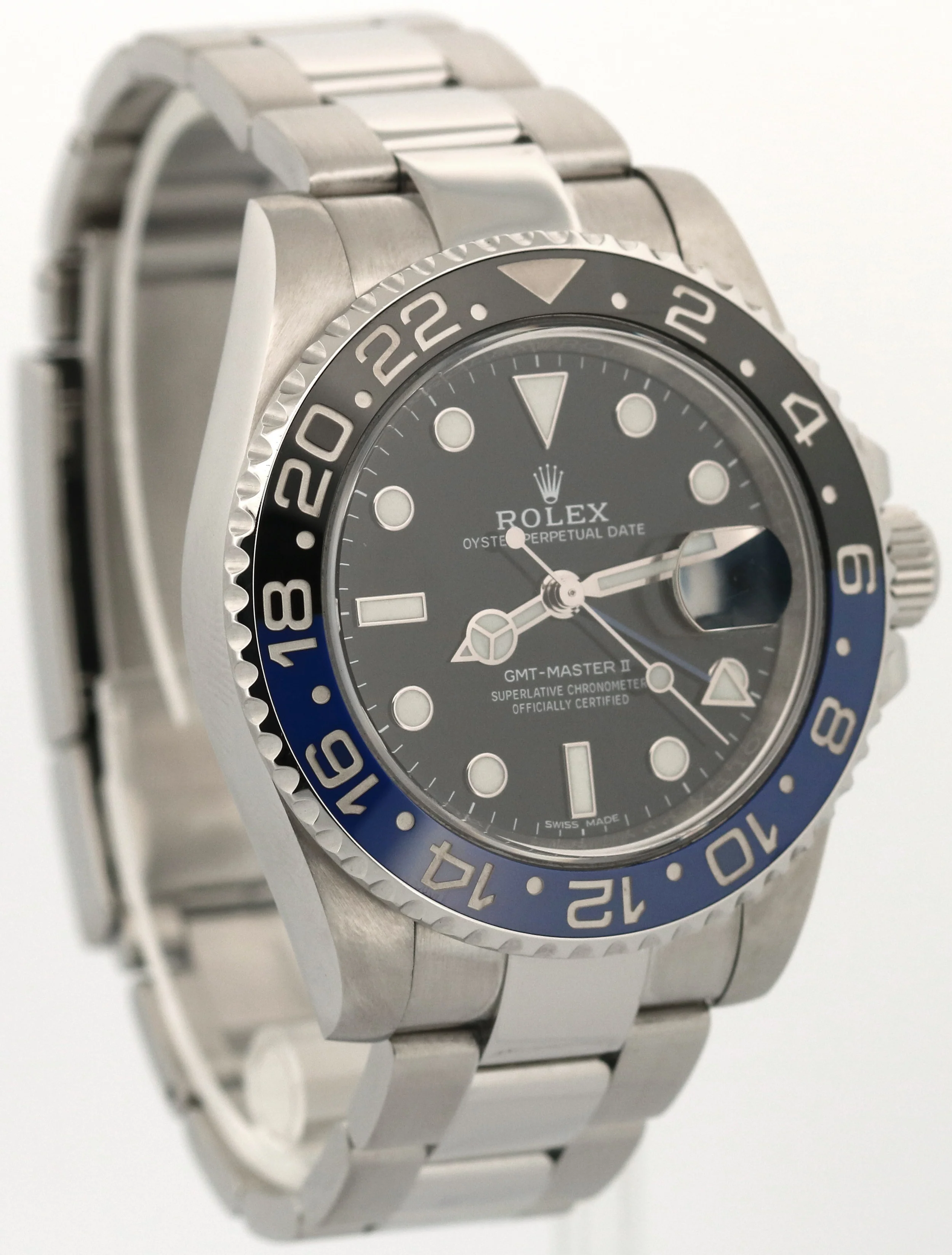 Rolex GMT-Master II BATMAN Blue Black Steel Ceramic 40mm 116710 BLNR Watch - Image 4