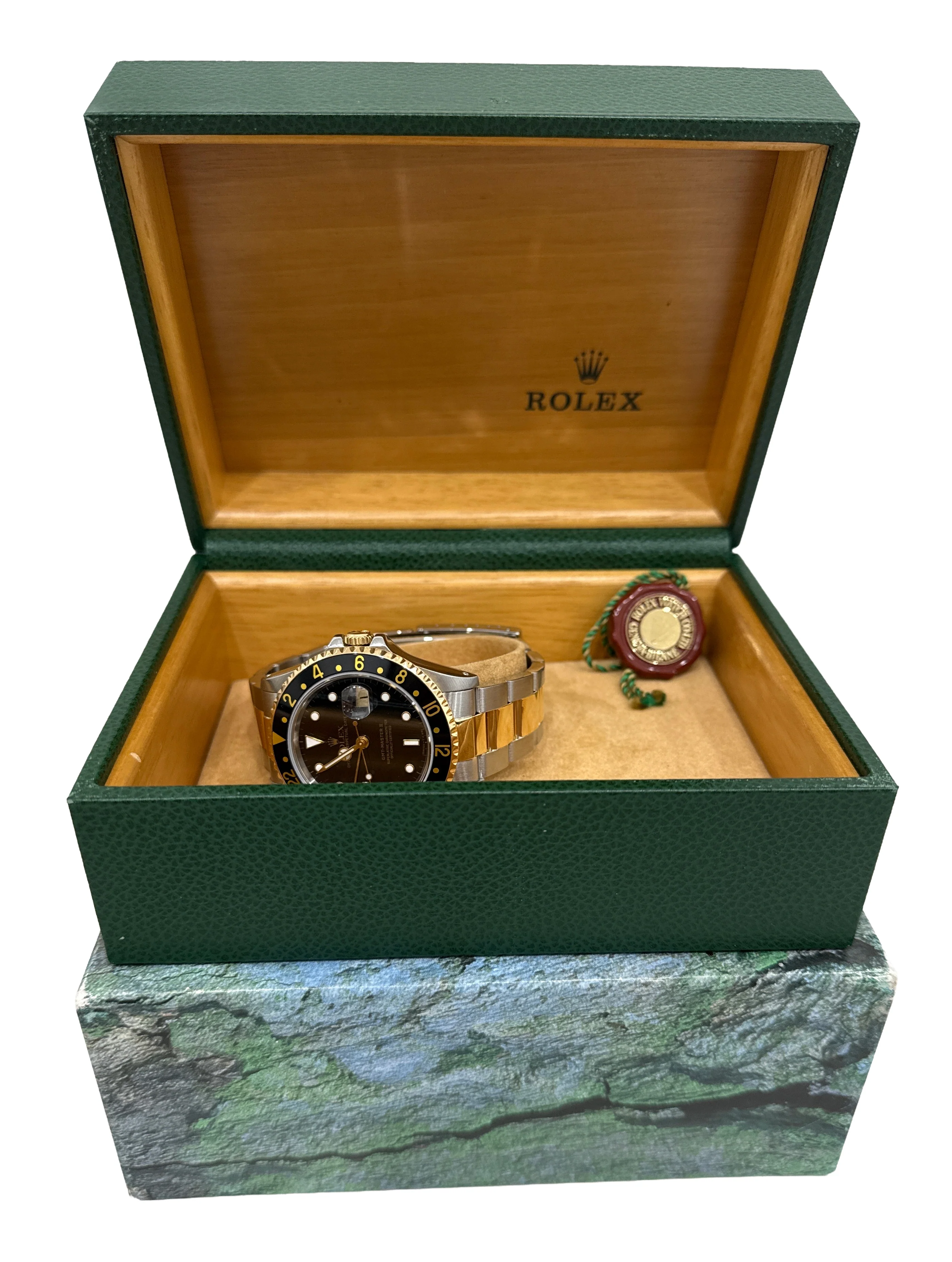 Rolex GMT-Master II BLACK 18K Yellow Gold Stainless Steel OYSTER 40mm 16713 BOX - Image 2