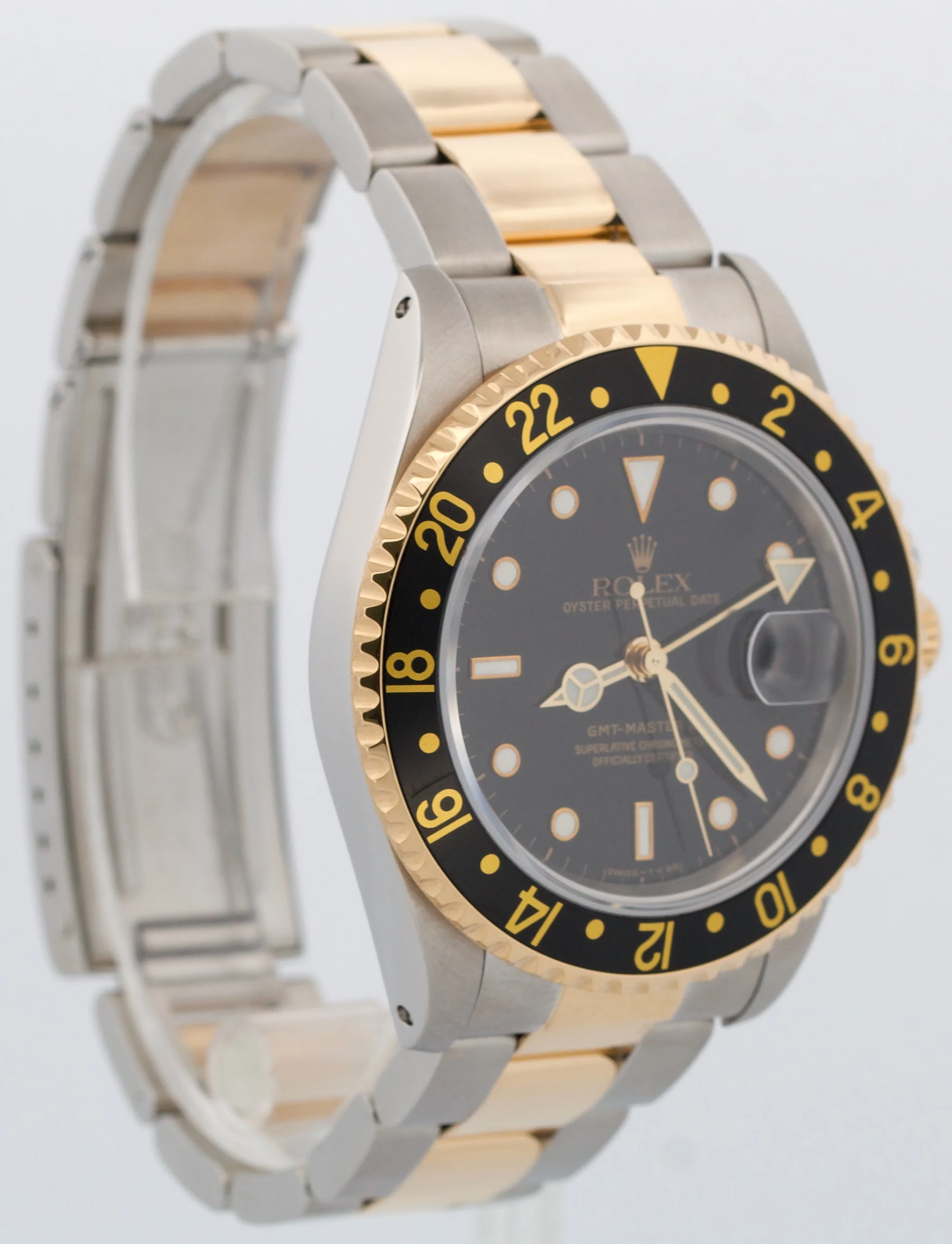 Rolex GMT-Master II BLACK 18K Yellow Gold Stainless Steel OYSTER 40mm 16713 BOX - Image 4
