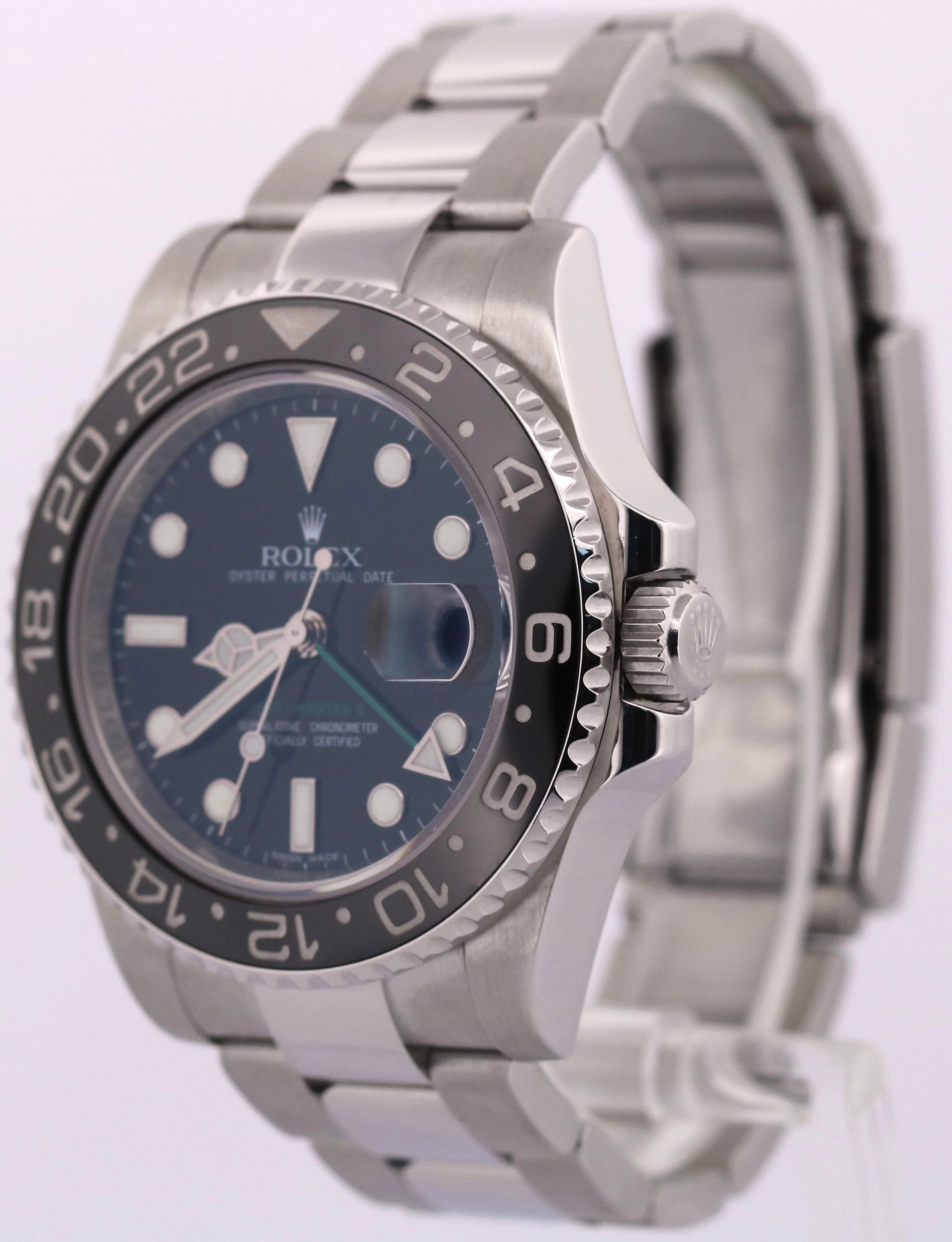 Rolex GMT-Master II BLACK Green Stainless Steel Ceramic 40mm 116710 LN Watch - Image 3
