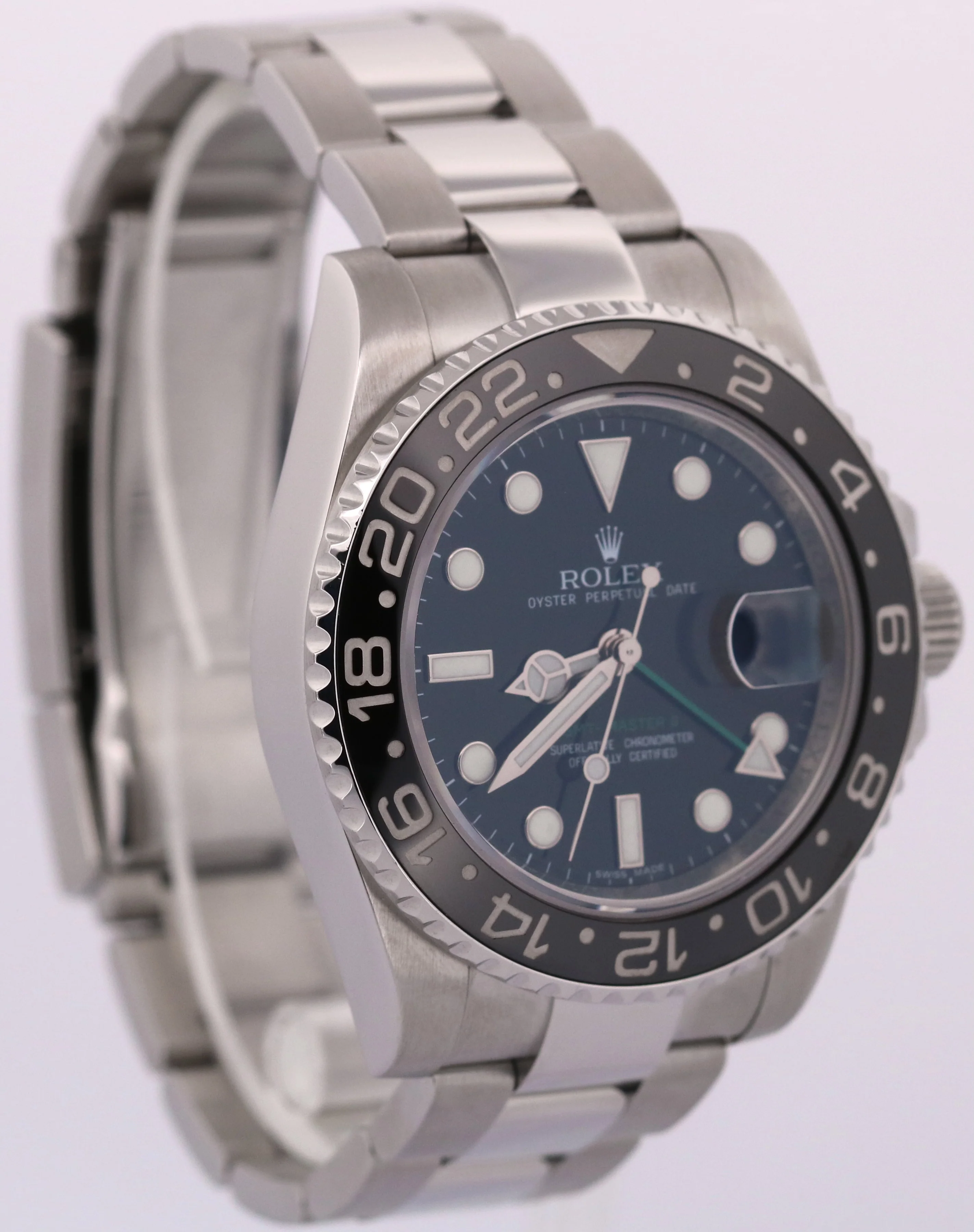Rolex GMT-Master II BLACK Green Stainless Steel Ceramic 40mm 116710 LN Watch - Image 4