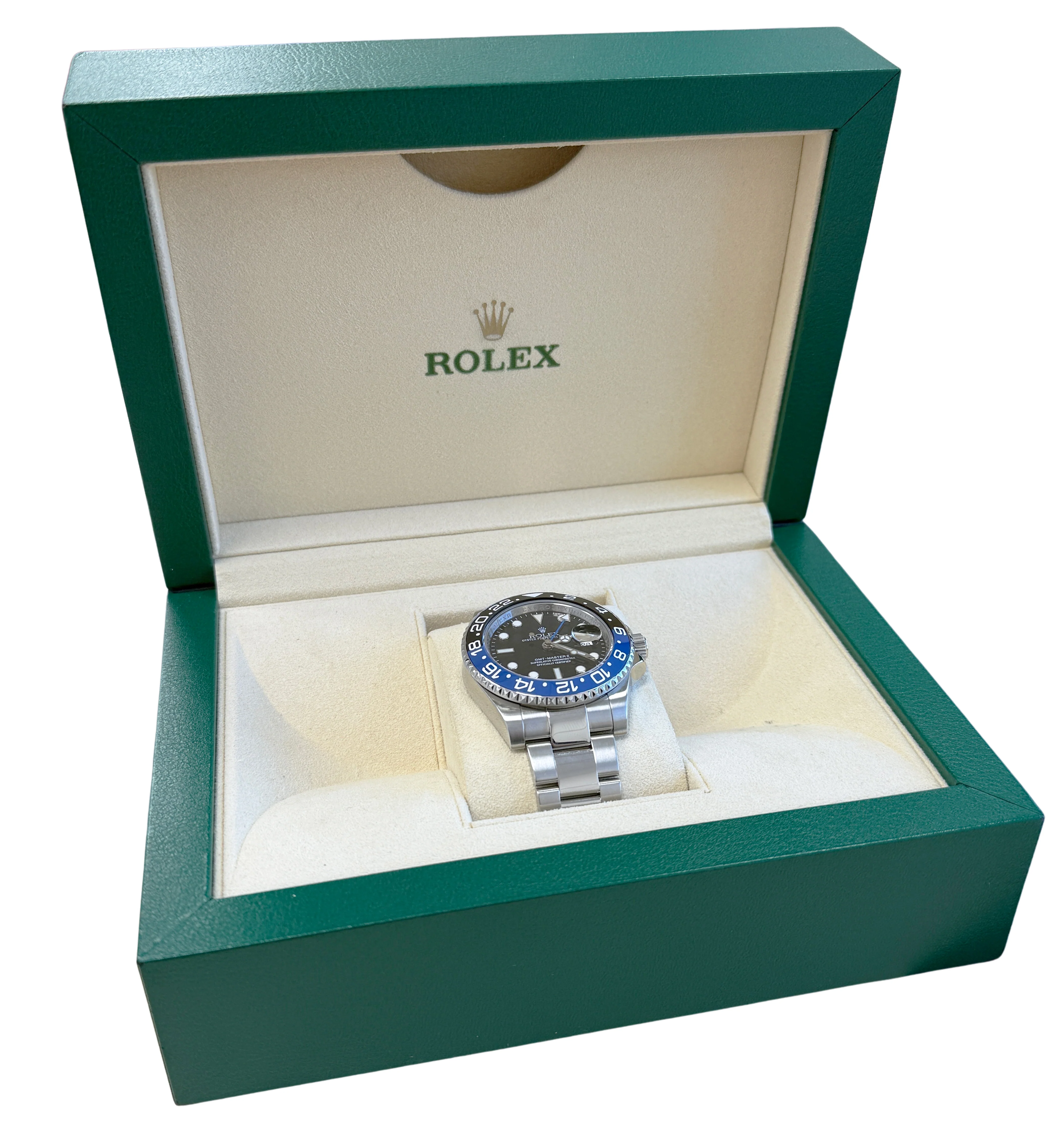 Rolex GMT-Master II Custom Blue Black Batman Stainless Ceramic 40mm 116710LN BOX - Image 2