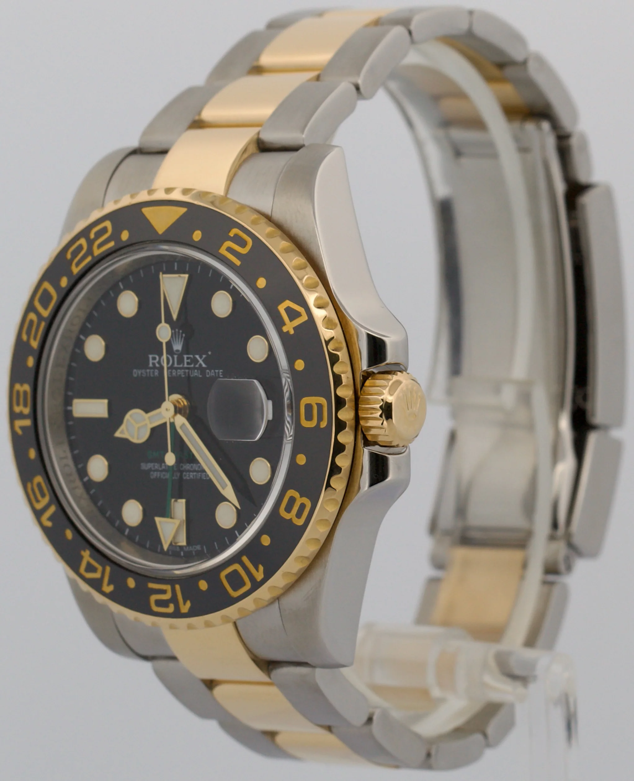 Rolex GMT-Master II Ceramic BLACK Two-Tone 18K Gold Steel 40mm 116713 LN Watch - Image 3
