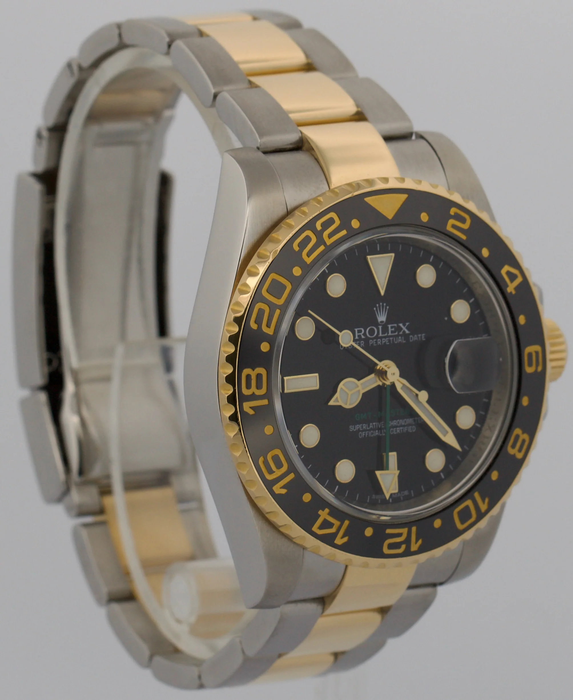 Rolex GMT-Master II Ceramic BLACK Two-Tone 18K Gold Steel 40mm 116713 LN Watch - Image 4