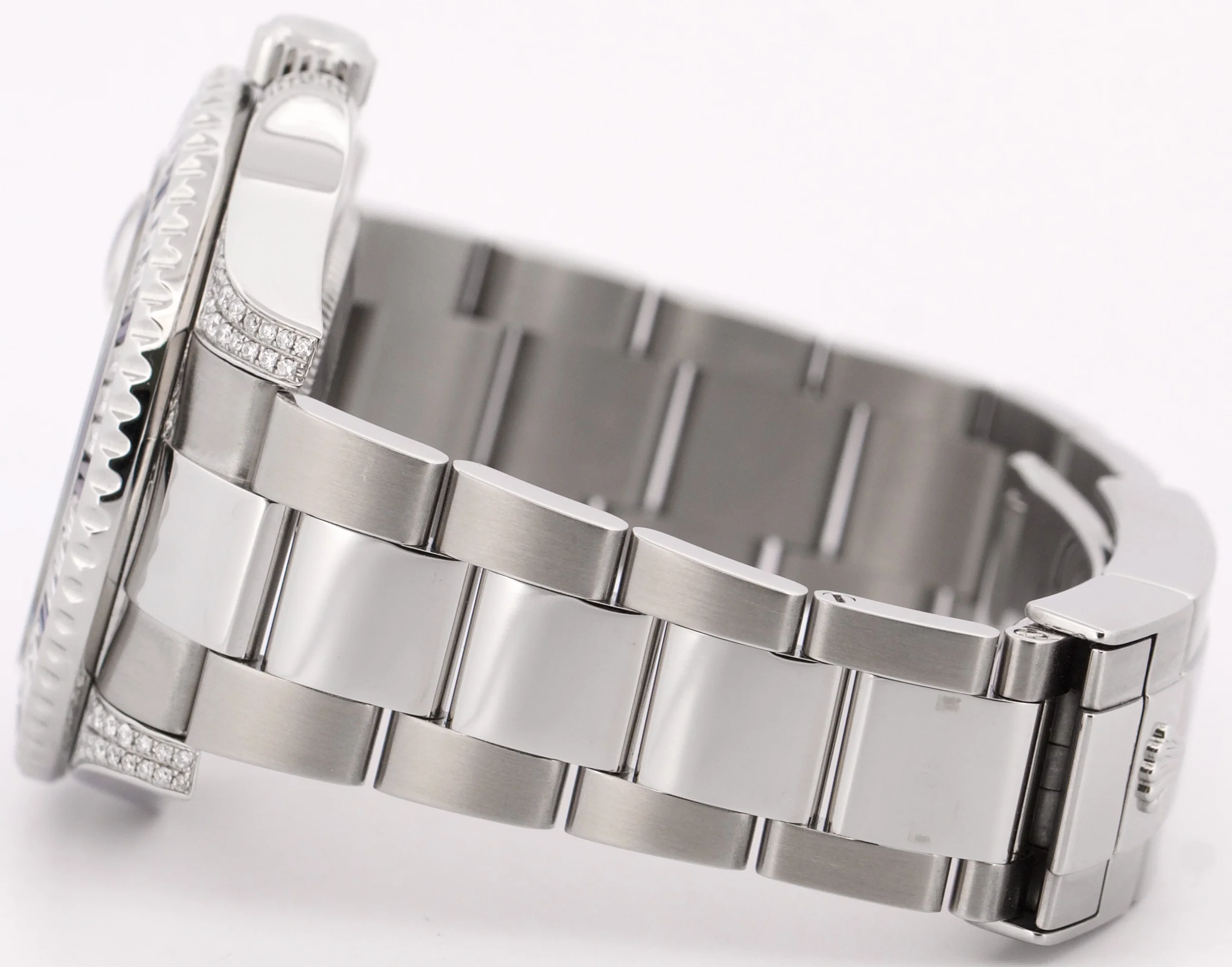 Rolex GMT-Master II SAPPHIRE DIAMOND Stainless Steel Black Blue 40mm 116710 - Image 7