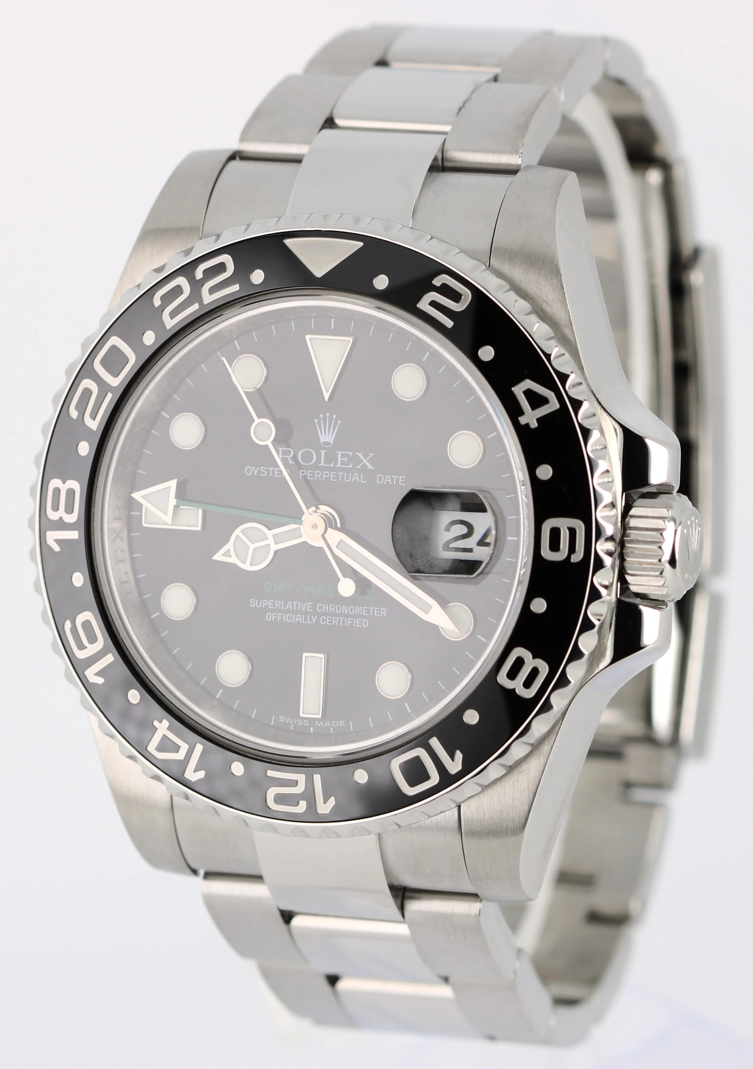 Rolex GMT-Master II Stainless Steel Ceramic Black 40mm 116710 Oyster Watch - Image 3