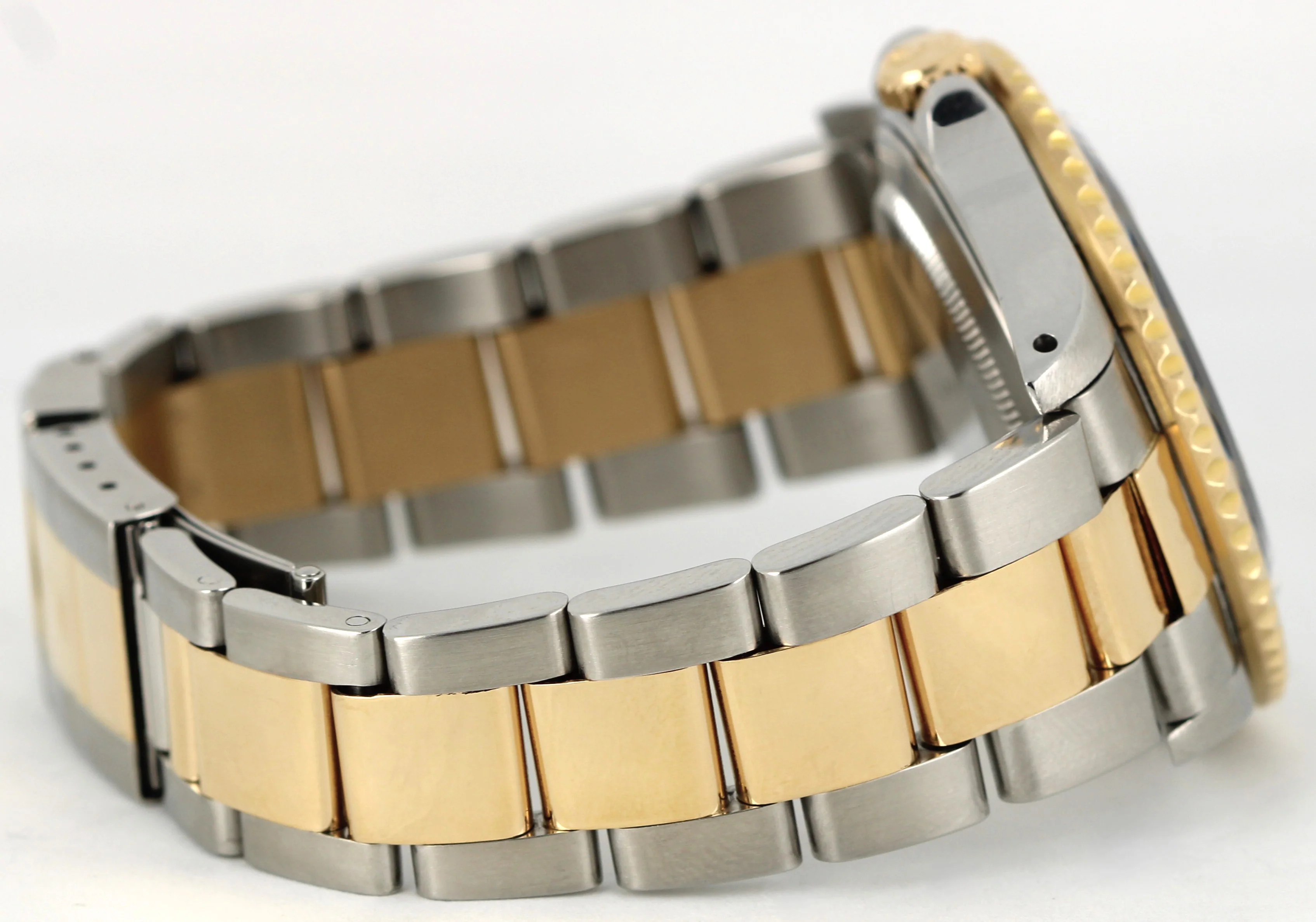 Rolex GMT-Master II Two-Tone 18K Yellow Gold Steel Black 40mm 16713 Watch - Image 8