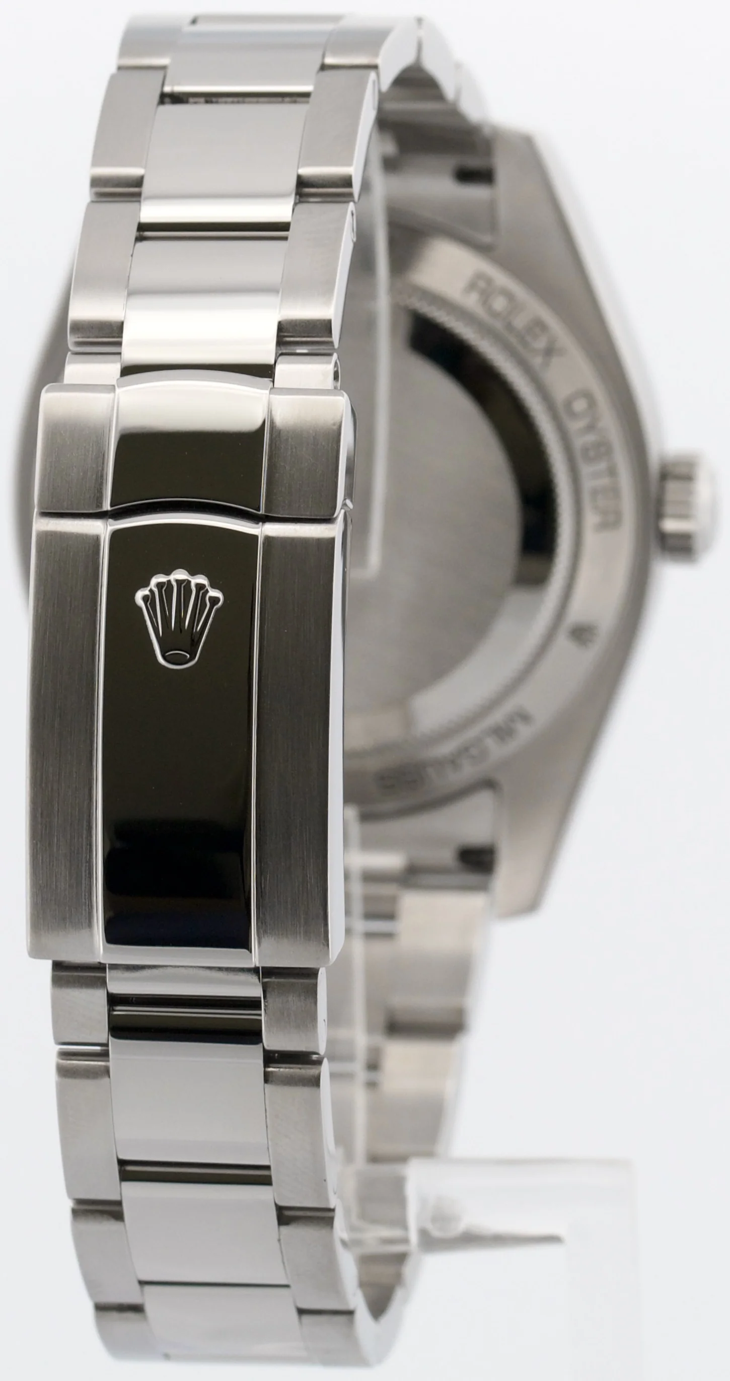 Rolex Milgauss BLACK Orange Steel Green Crystal 40mm Smooth Oyster 116400 GV - Image 6