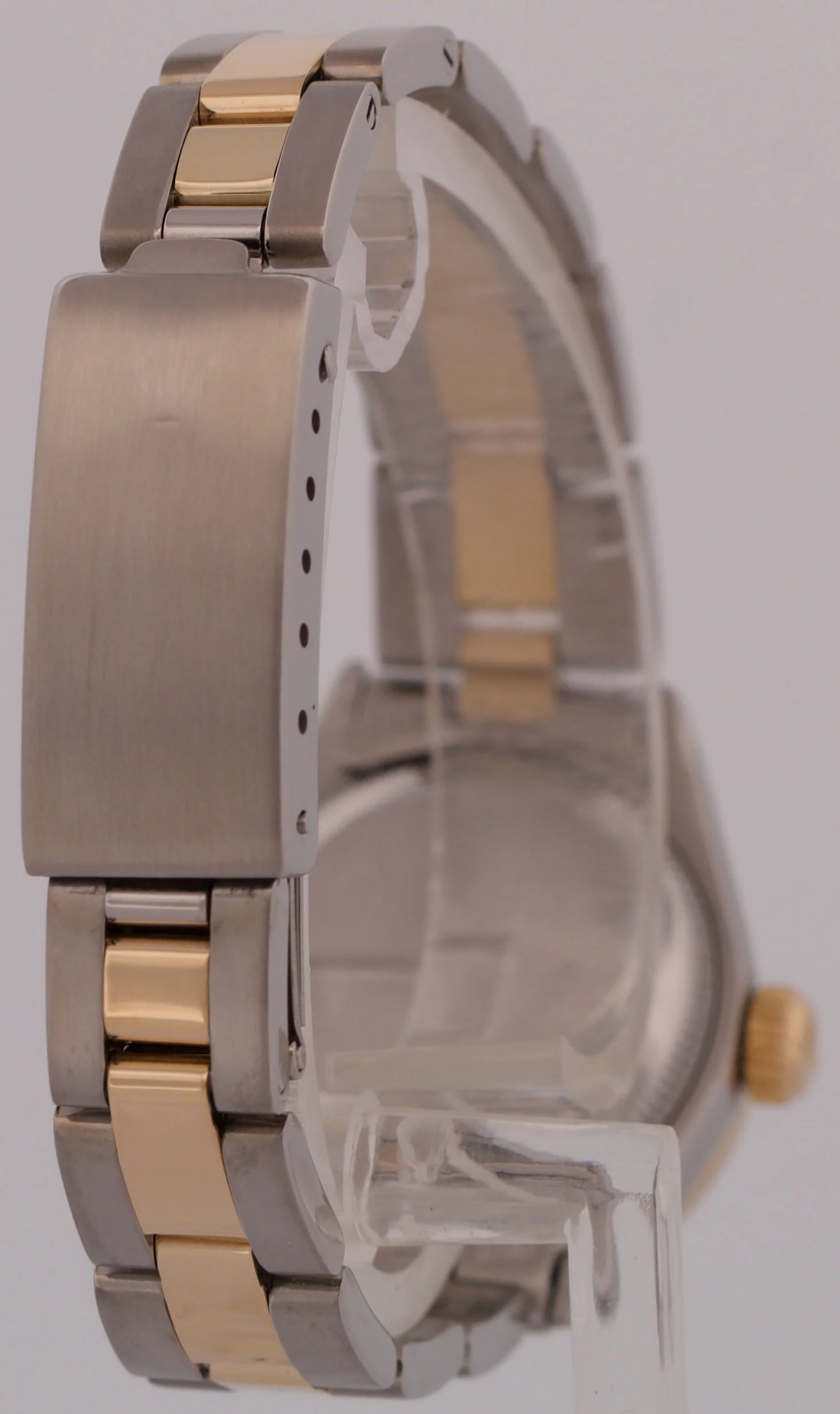 Rolex Oyster Perpetual 26mm 18K Yellow Gold BLACK DIAMOND Steel OYSTER 6719 BOX - Image 5