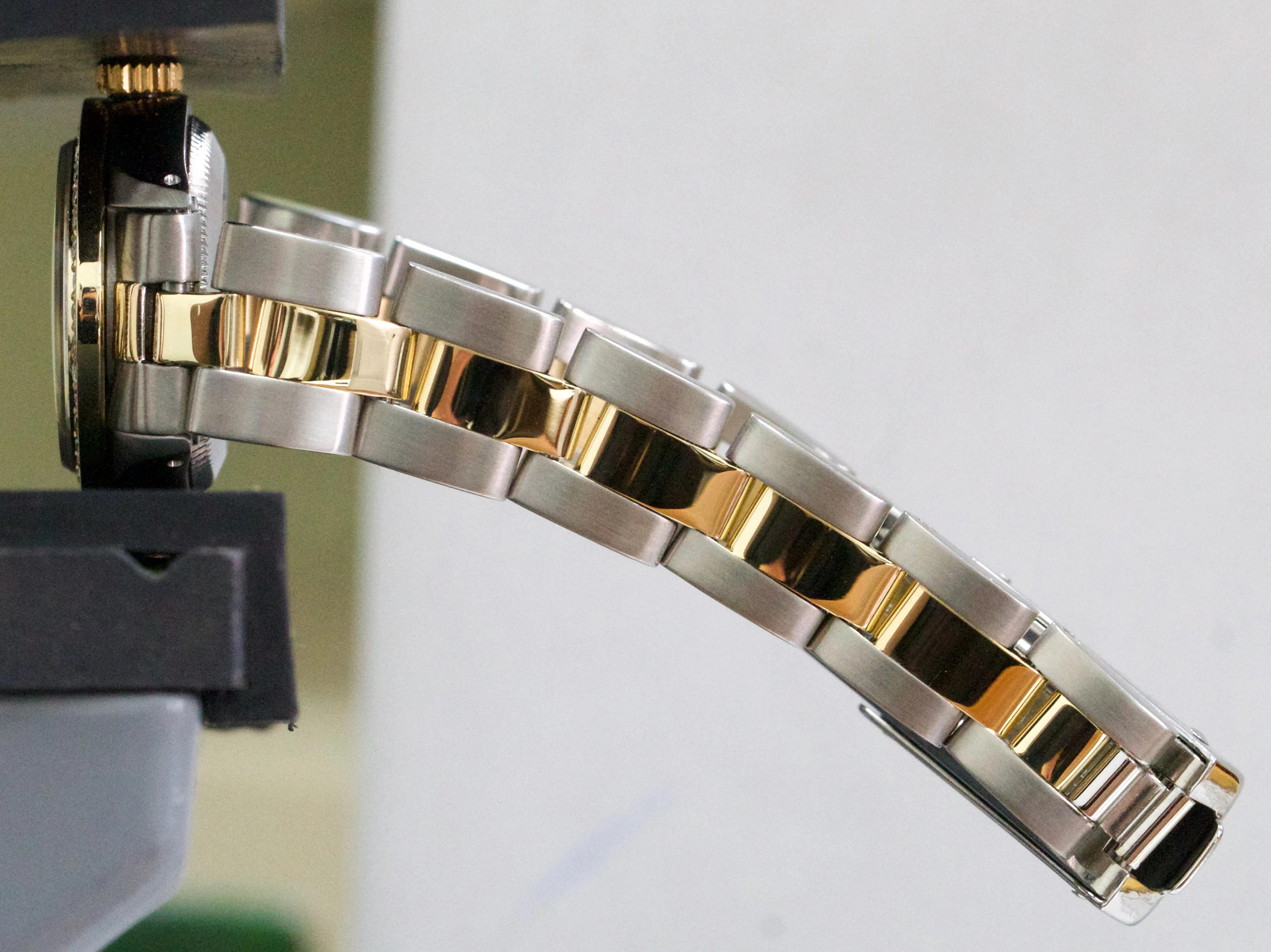 Rolex Oyster Perpetual 26mm 18K Yellow Gold BLACK DIAMOND Steel OYSTER 6719 BOX - Image 9