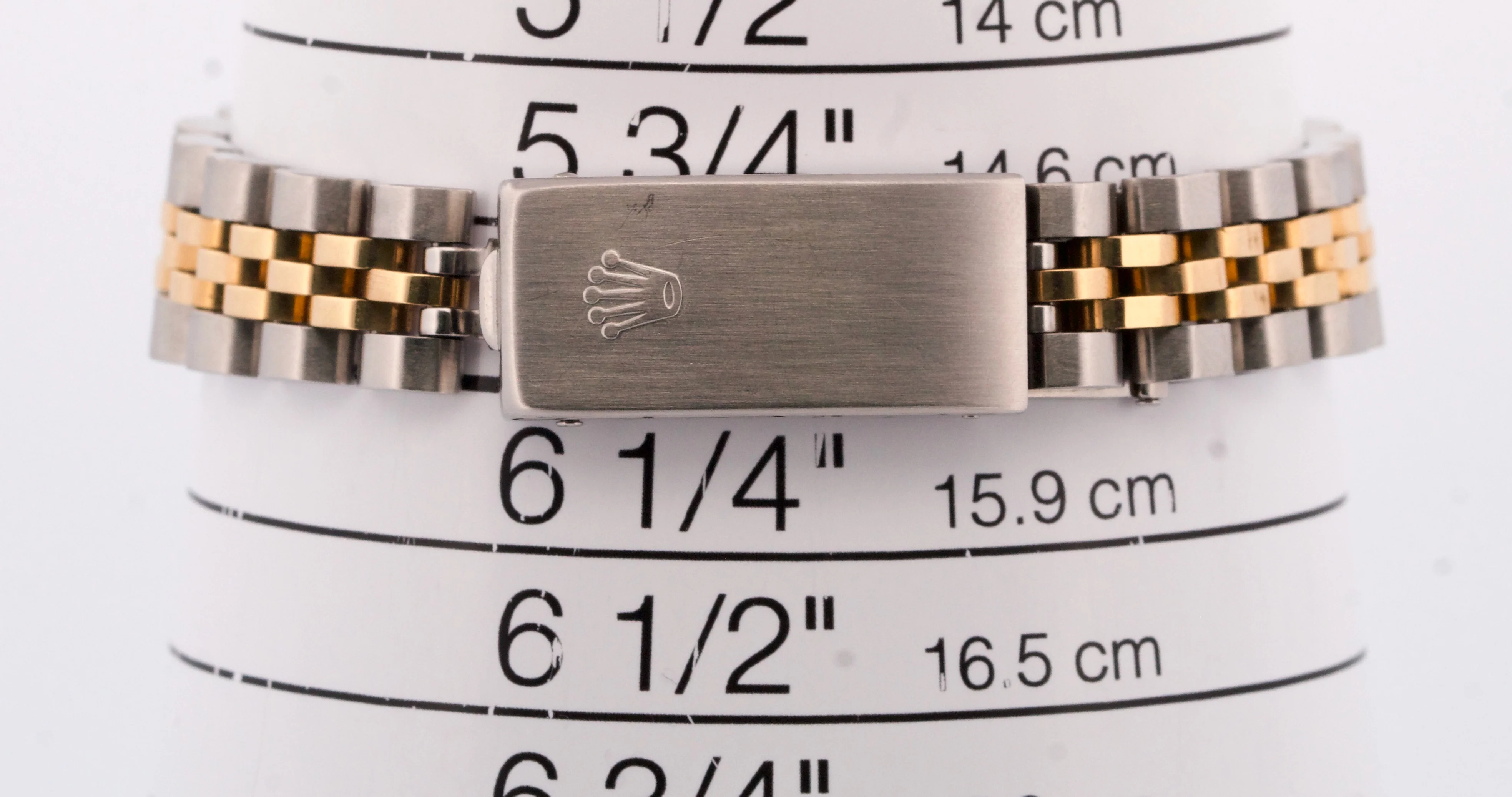 Rolex Oyster Perpetual 24mm BLACK DIAMOND 18K Gold Steel Fluted JUBILEE 76193 - Image 9