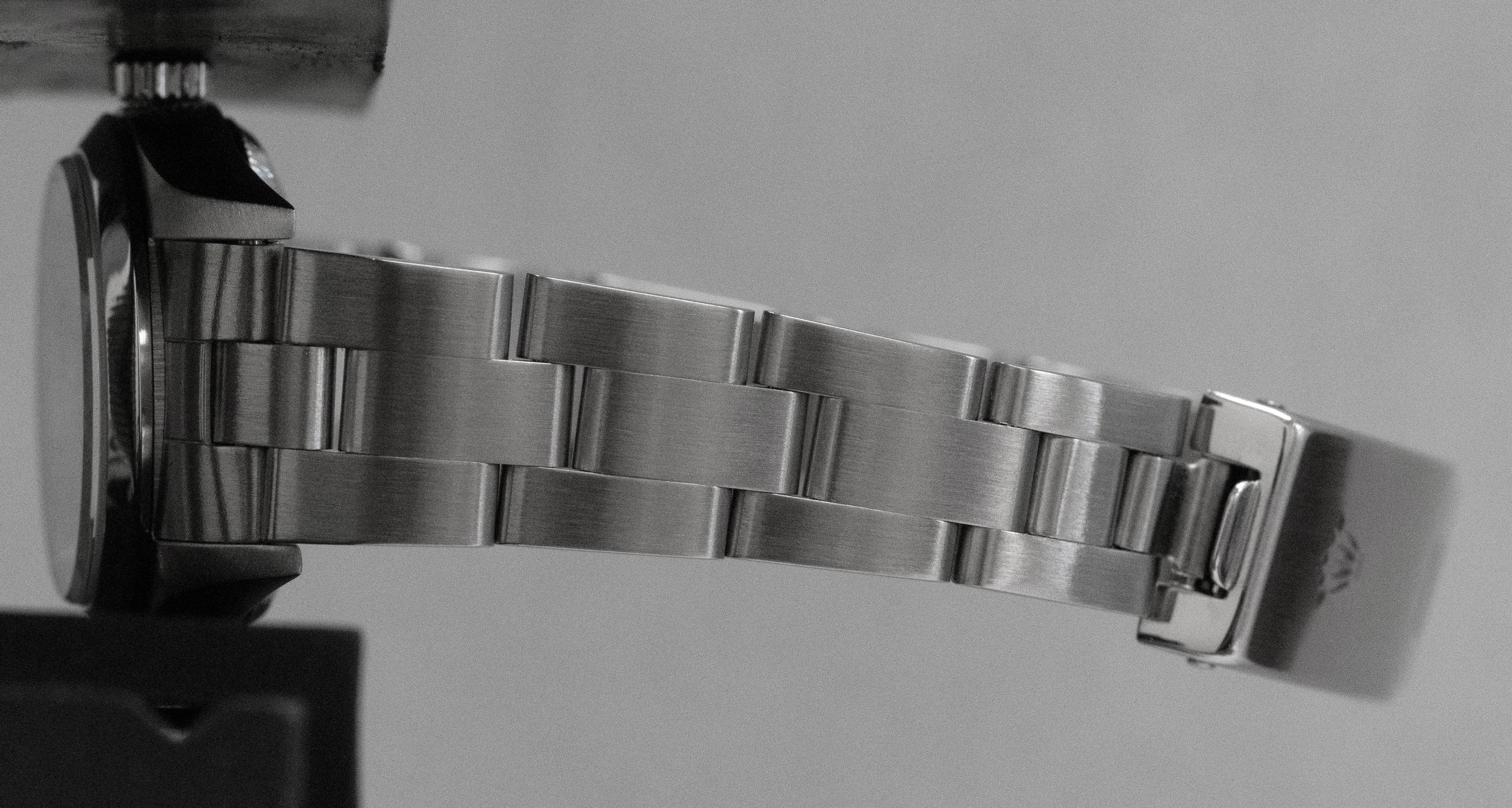 Rolex Oyster Perpetual 24mm Black Stainless Steel Oyster NO-HOLES Watch 76080 - Image 10