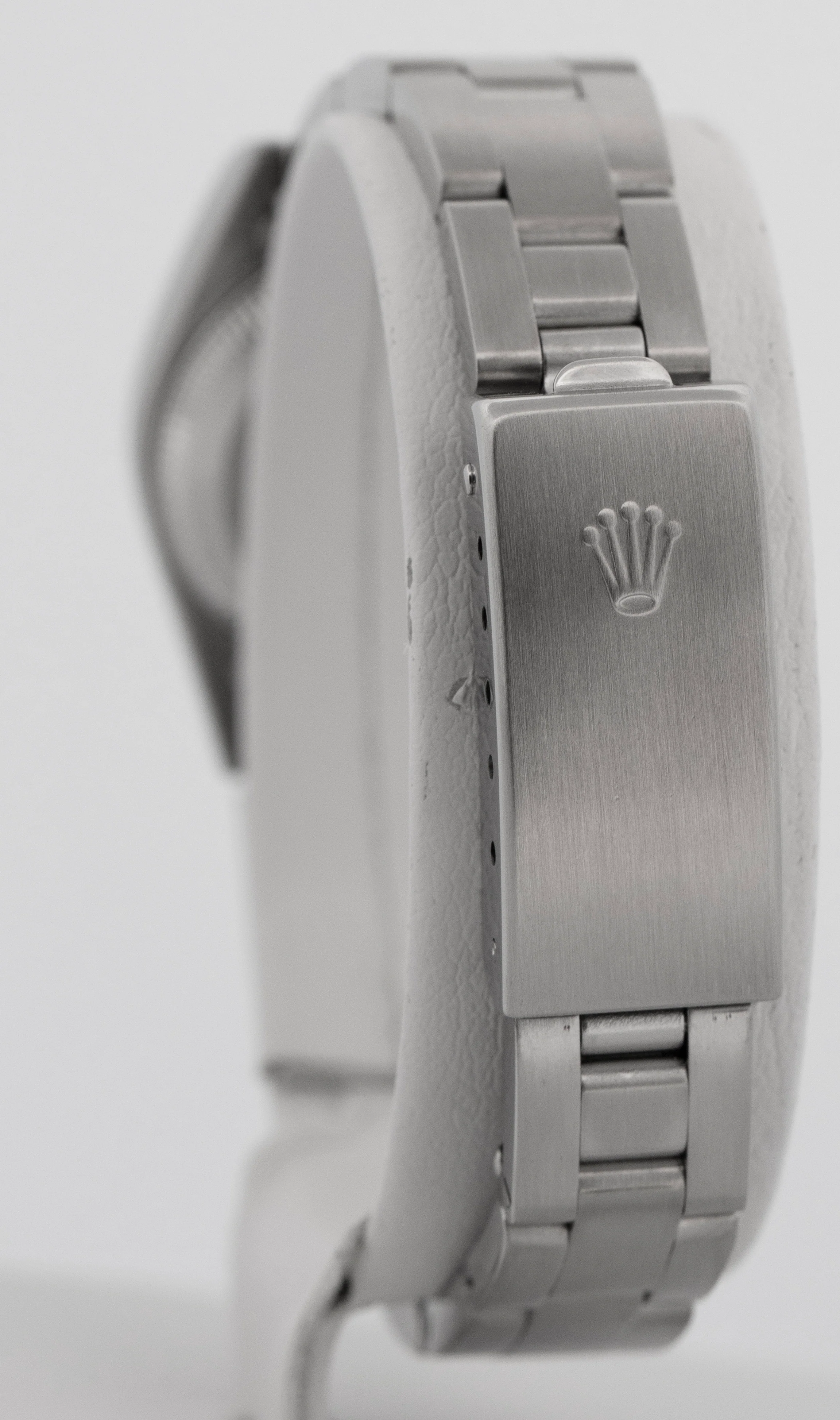 Rolex Oyster Perpetual 24mm Black Stainless Steel Oyster NO-HOLES Watch 76080 - Image 5