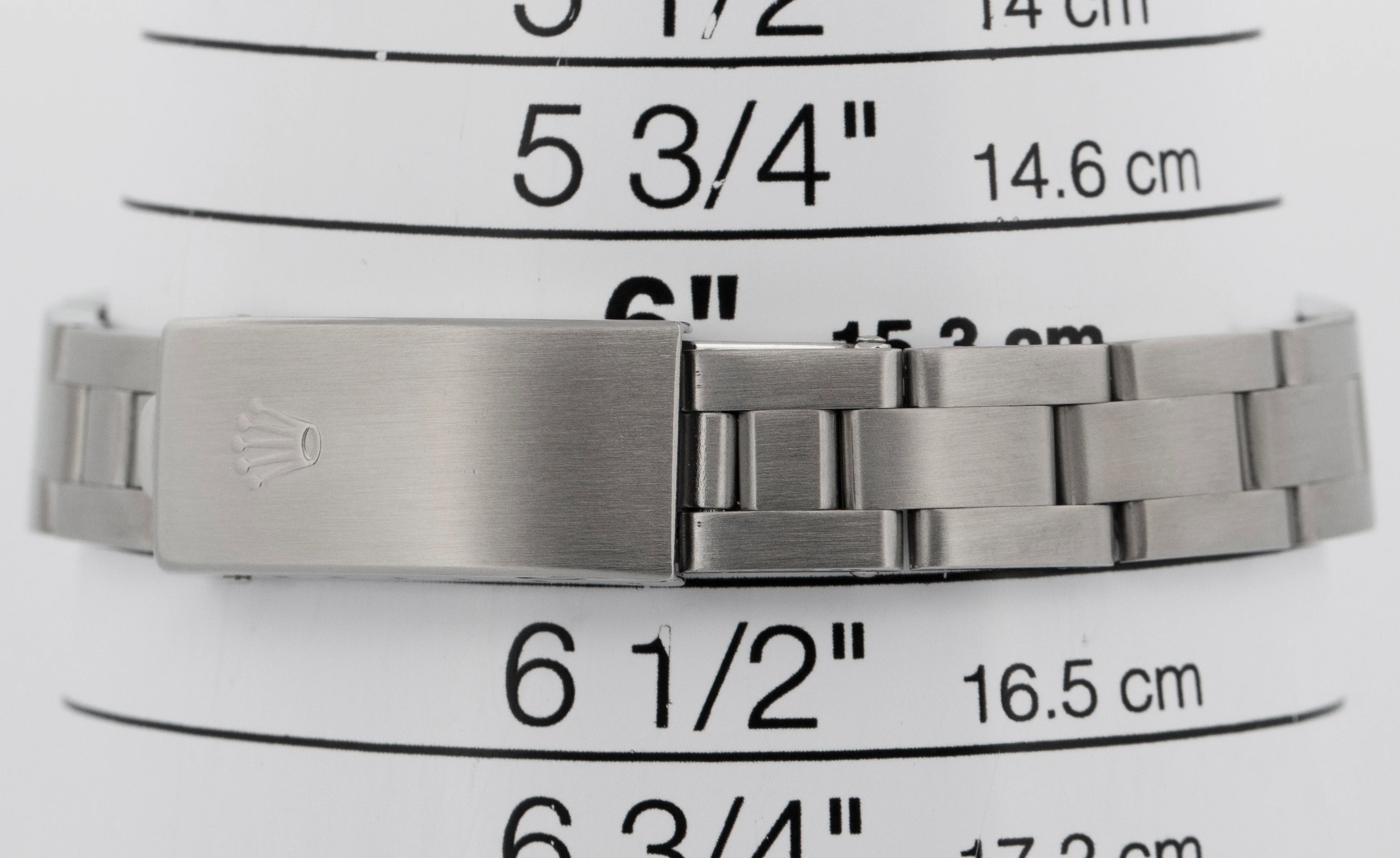 Rolex Oyster Perpetual 24mm Black Stainless Steel Oyster NO-HOLES Watch 76080 - Image 9