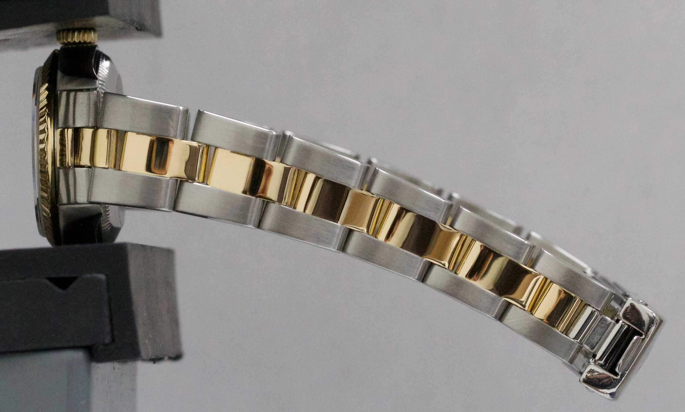 Rolex Oyster Perpetual 24mm CHAMPAGNE 18K Yellow Gold OYSTER Steel 76193 BOX - Image 10