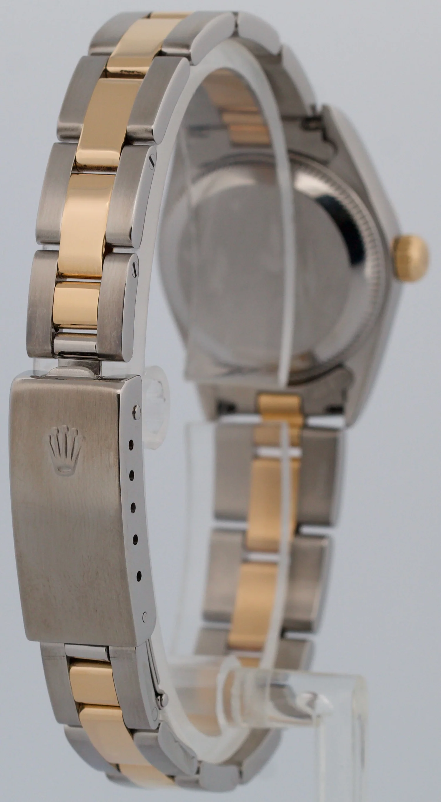 Rolex Oyster Perpetual 24mm CHAMPAGNE 18K Yellow Gold OYSTER Steel 76193 BOX - Image 6