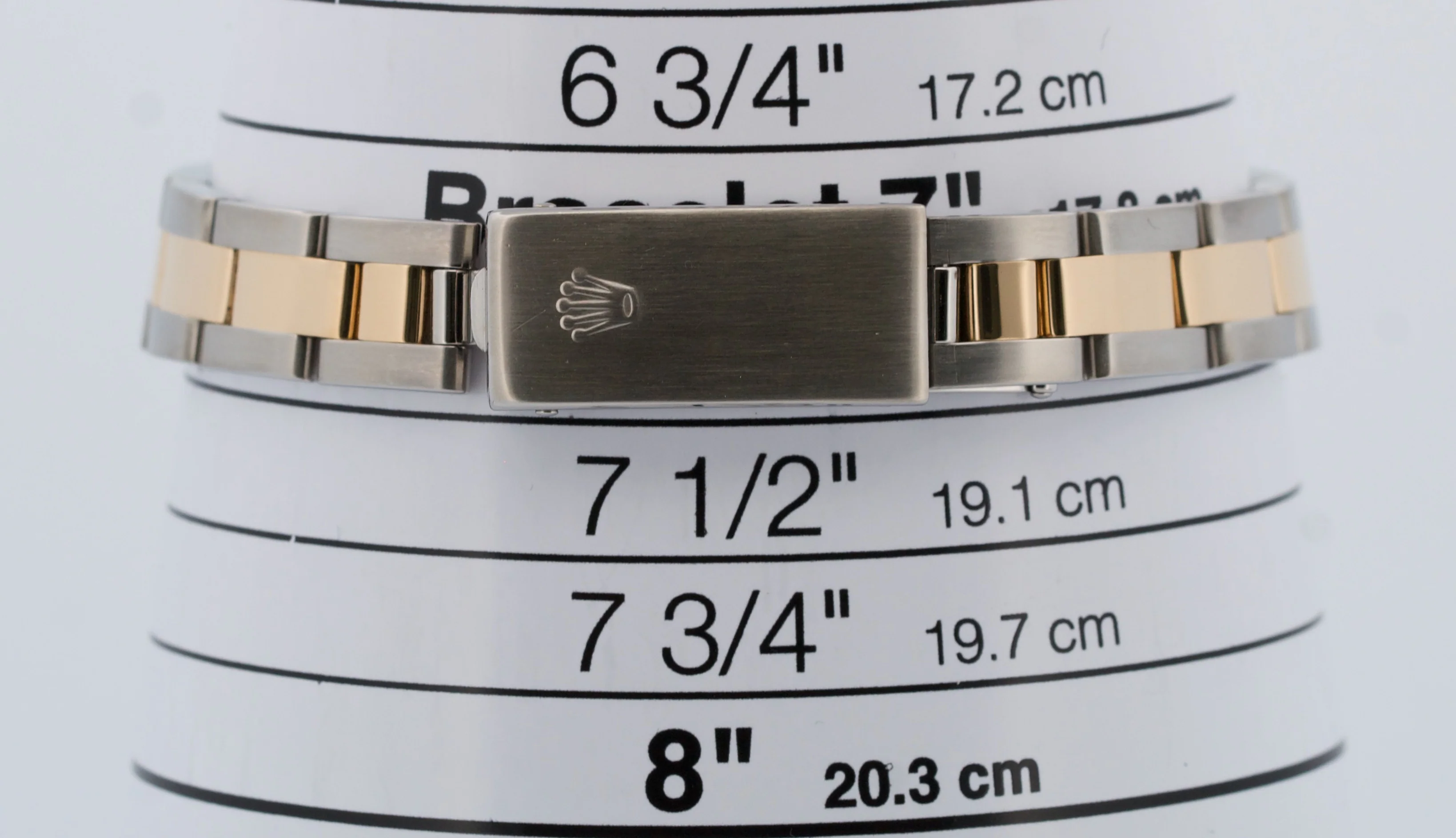 Rolex Oyster Perpetual 24mm CHAMPAGNE 18K Yellow Gold OYSTER Steel 76193 BOX - Image 9