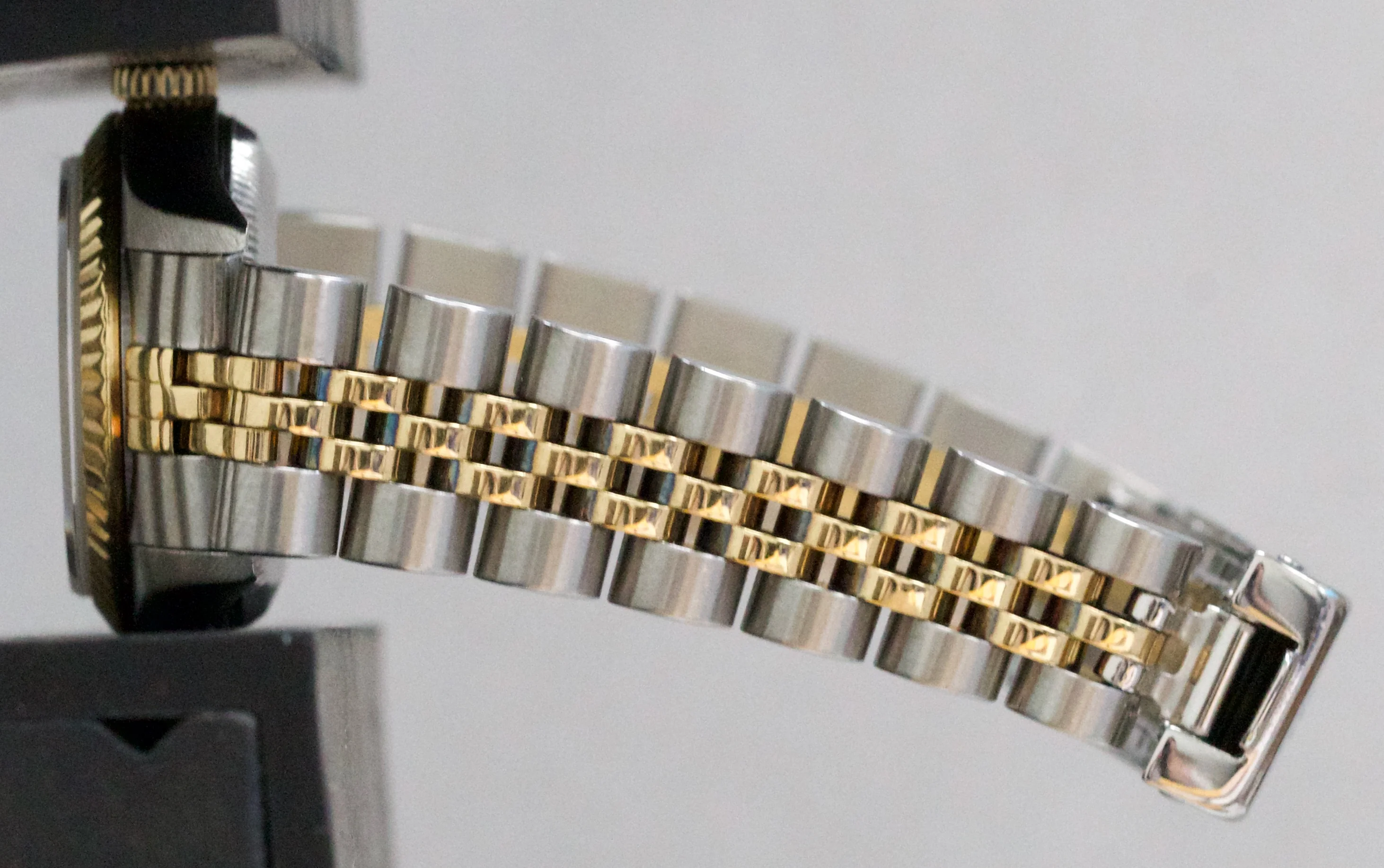Rolex Oyster Perpetual 24mm CHAMPAGNE 18K Yellow Gold Steel JUBILEE 76193 Watch - Image 10