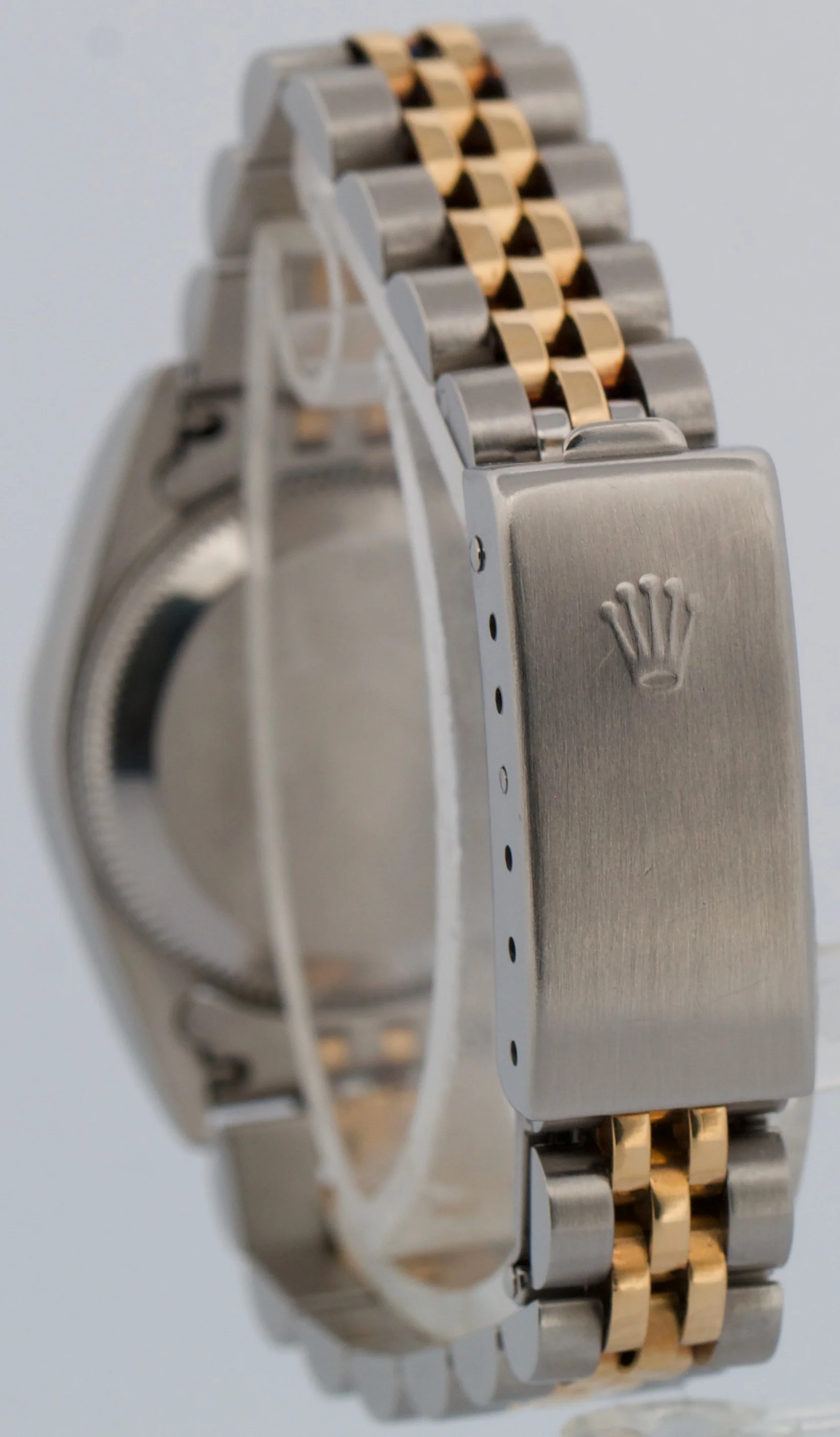Rolex Oyster Perpetual 24mm CHAMPAGNE 18K Yellow Gold Steel JUBILEE 76193 Watch - Image 5