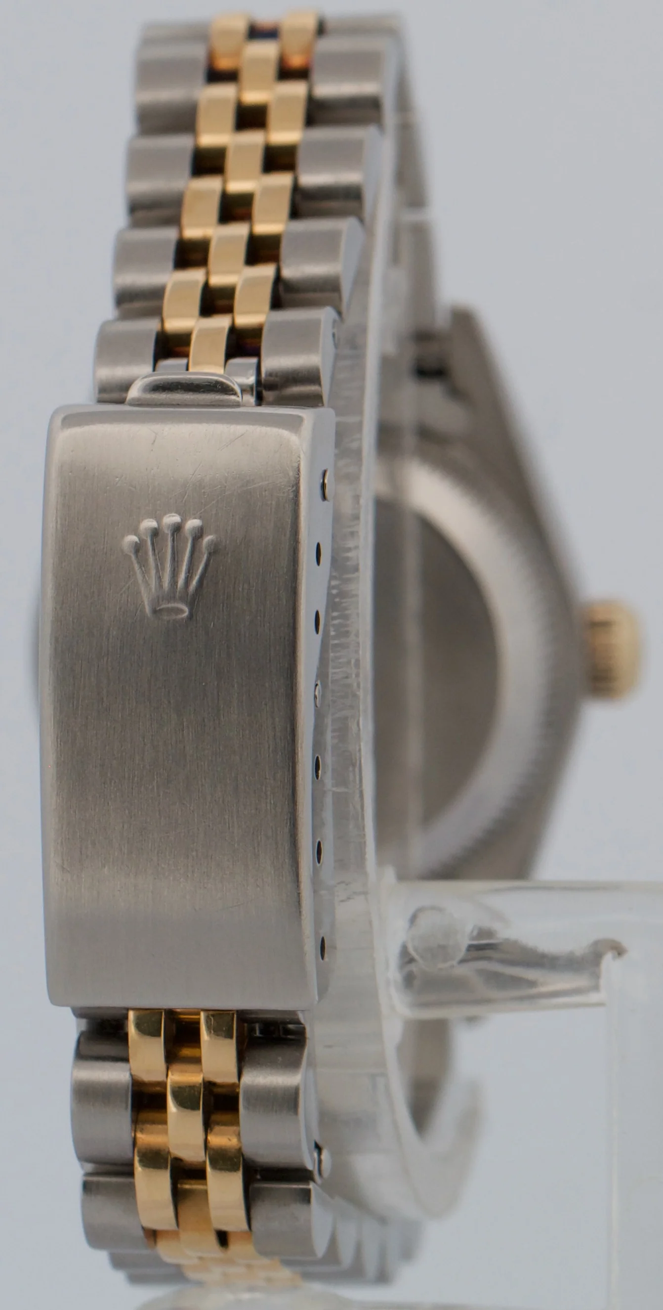 Rolex Oyster Perpetual 24mm CHAMPAGNE 18K Yellow Gold Steel JUBILEE 76193 Watch - Image 6