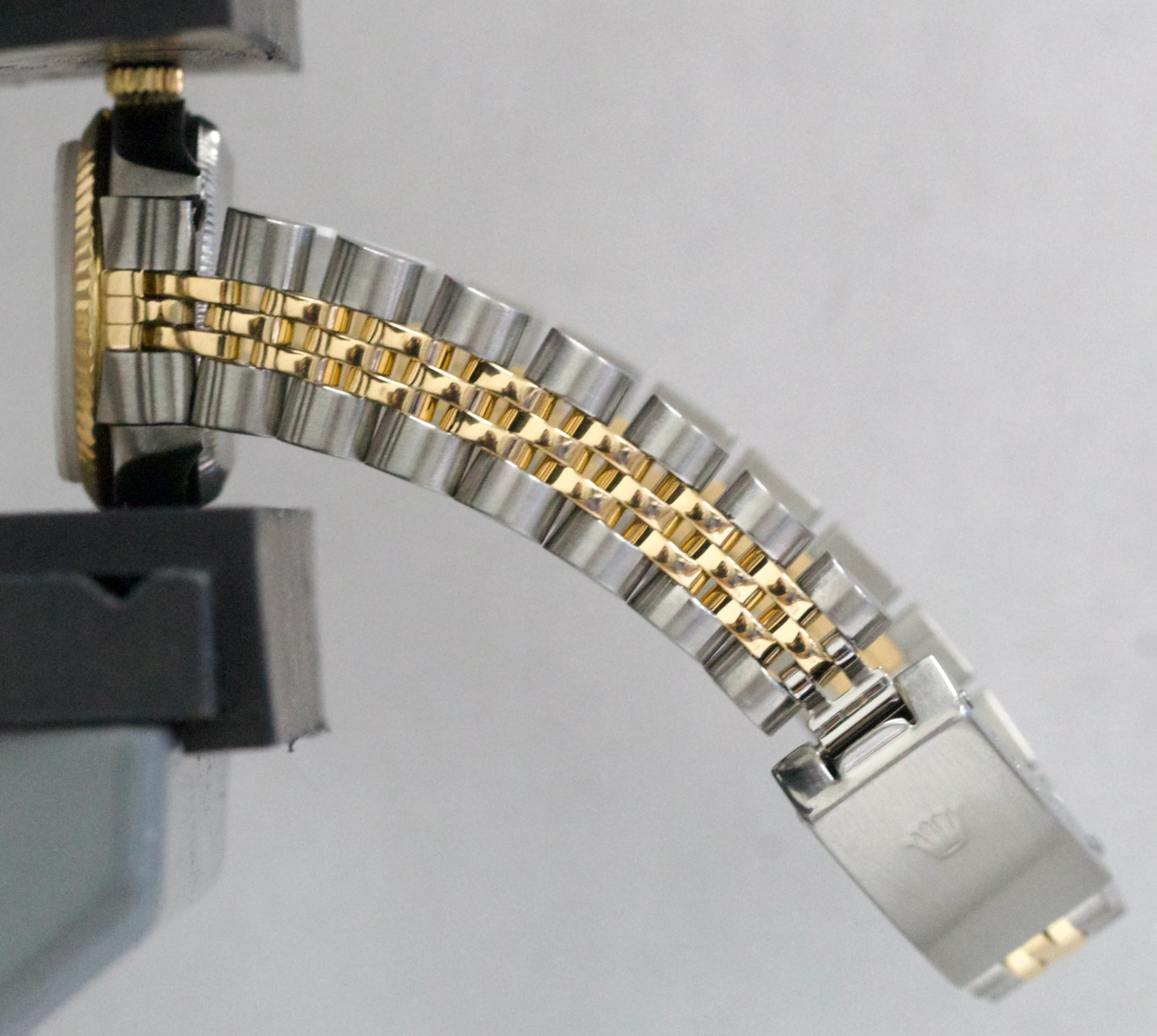 Rolex Oyster Perpetual 24mm CHAMPAGNE 18K Yellow Gold Steel JUBILEE 76193 Watch - Image 10