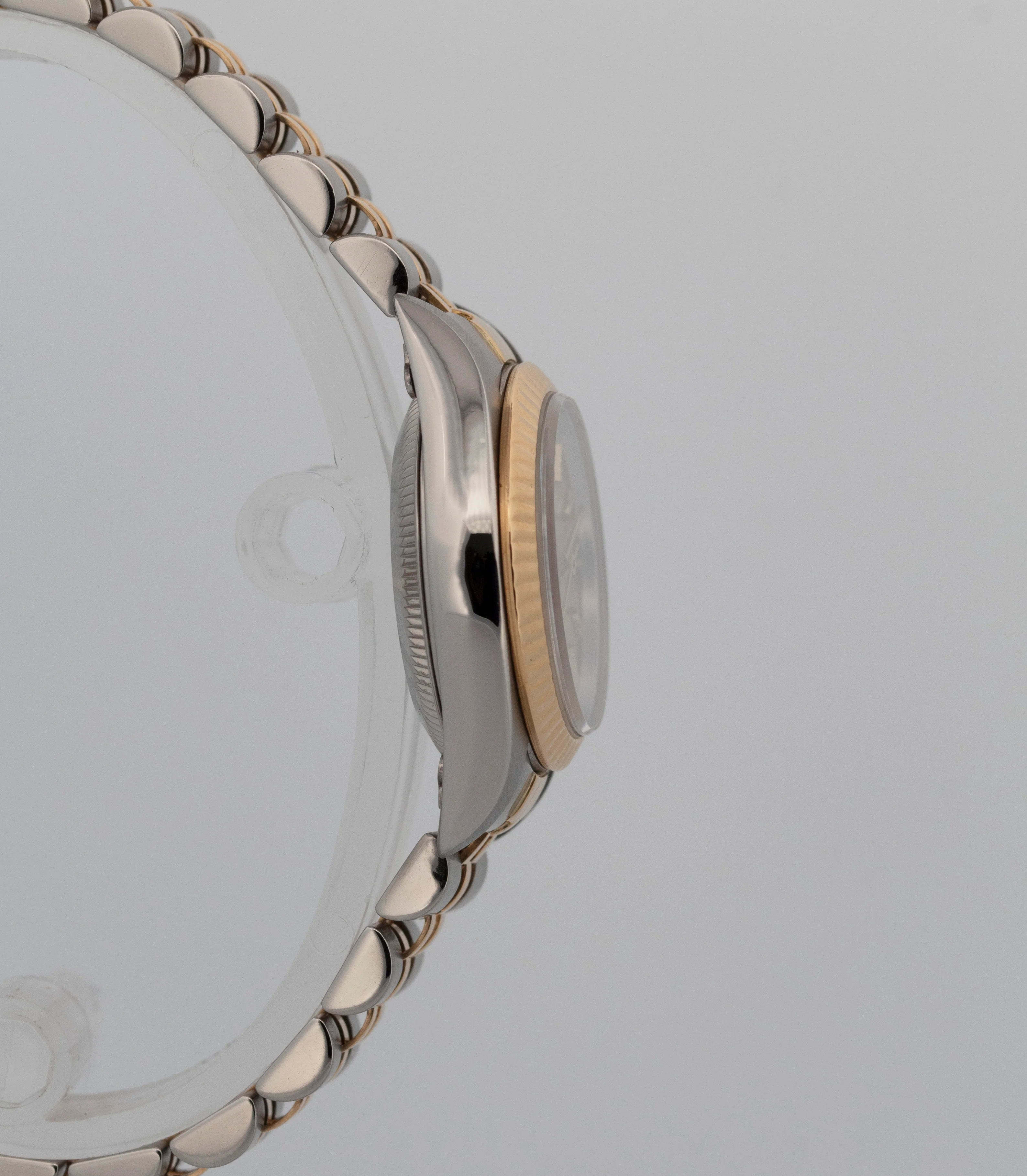 Rolex Oyster Perpetual 24mm CHAMPAGNE 18K Yellow Gold Steel JUBILEE 76193 Watch - Image 4