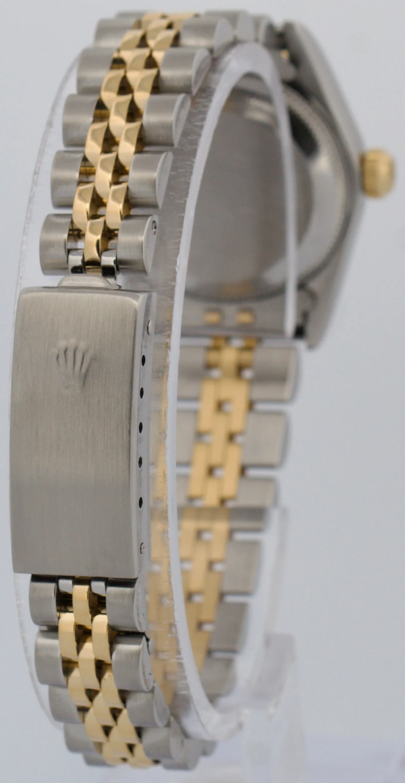 Rolex Oyster Perpetual 24mm CHAMPAGNE 18K Yellow Gold Steel JUBILEE 76193 Watch - Image 6