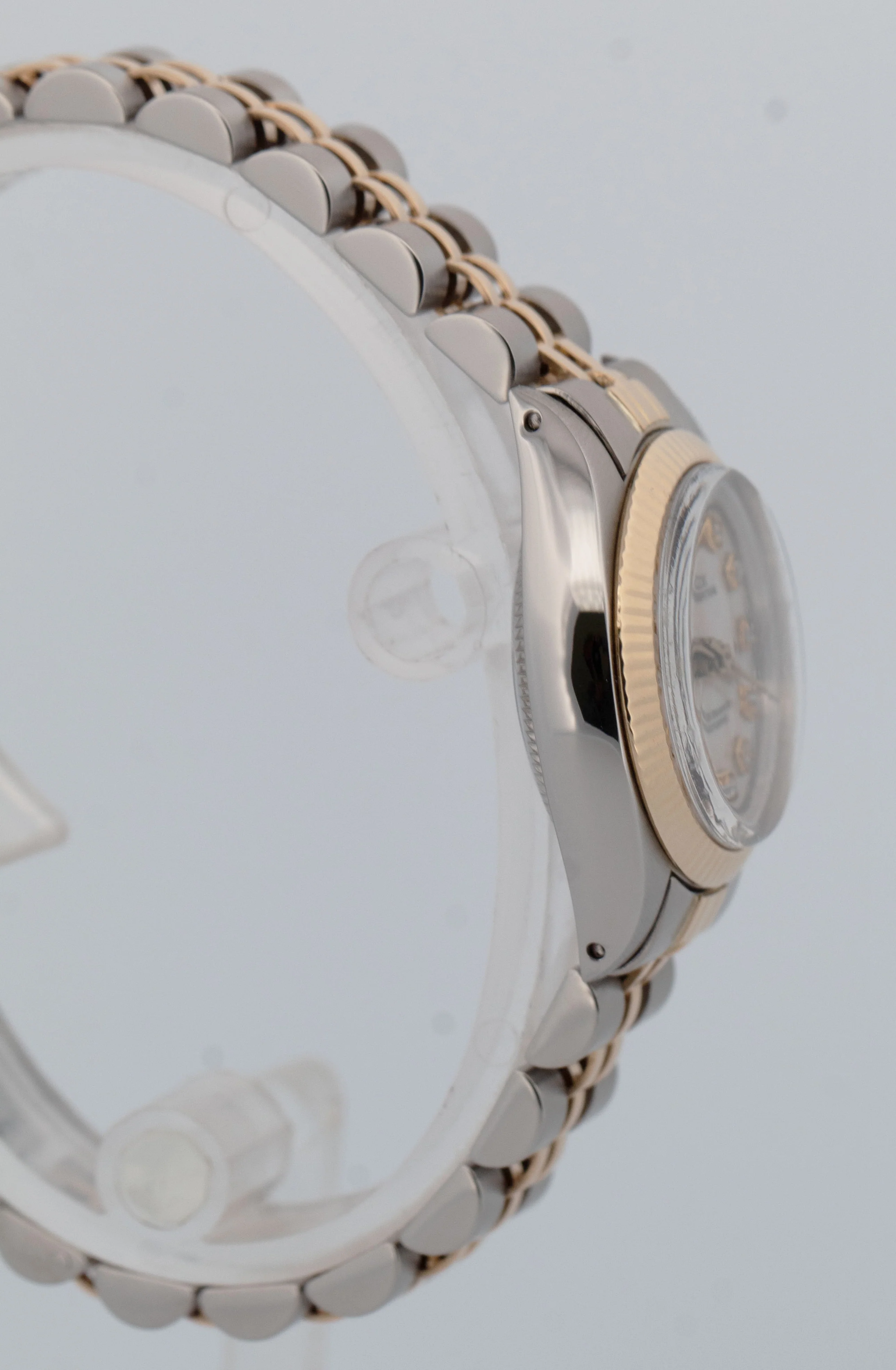 Rolex Oyster Perpetual 24mm Mother of Pearl DIAMOND 18K Gold 6719 Jubilee Watch - Image 4