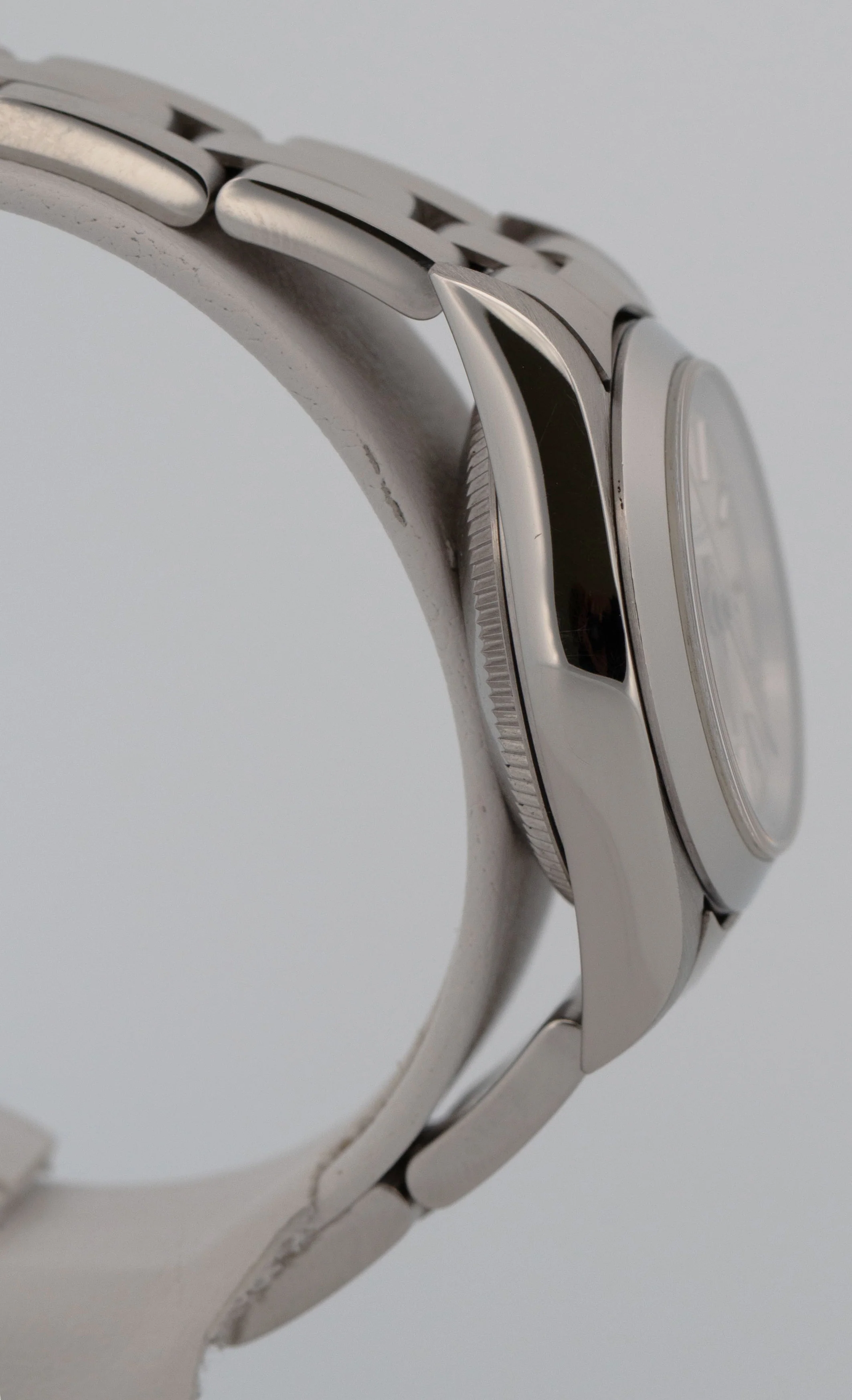 Rolex Oyster Perpetual 24mm Silver NO-HOLES Stainless Steel Oyster Watch 76080 - Image 6