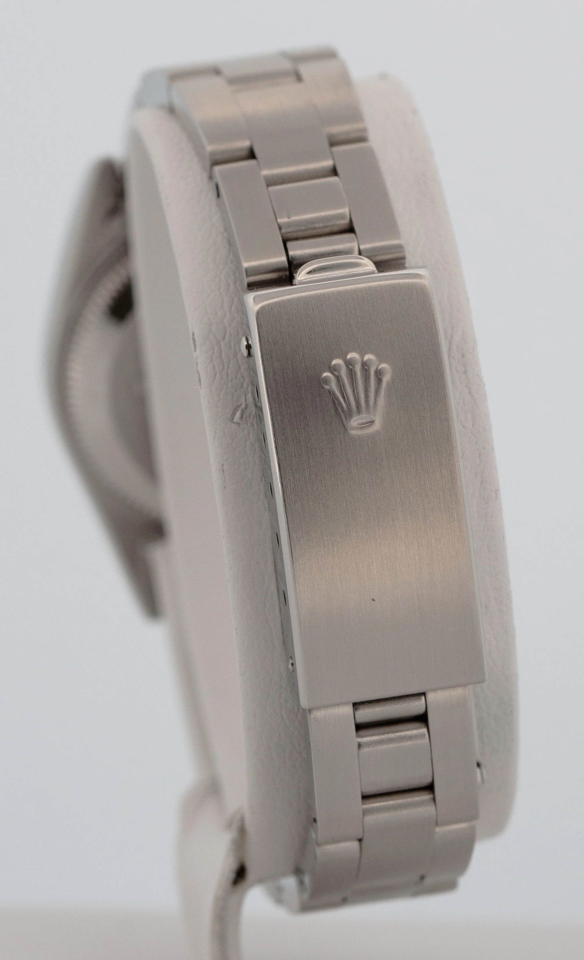 Rolex Oyster Perpetual 24mm Silver NO-HOLES Stainless Steel Oyster Watch 76080 - Image 7