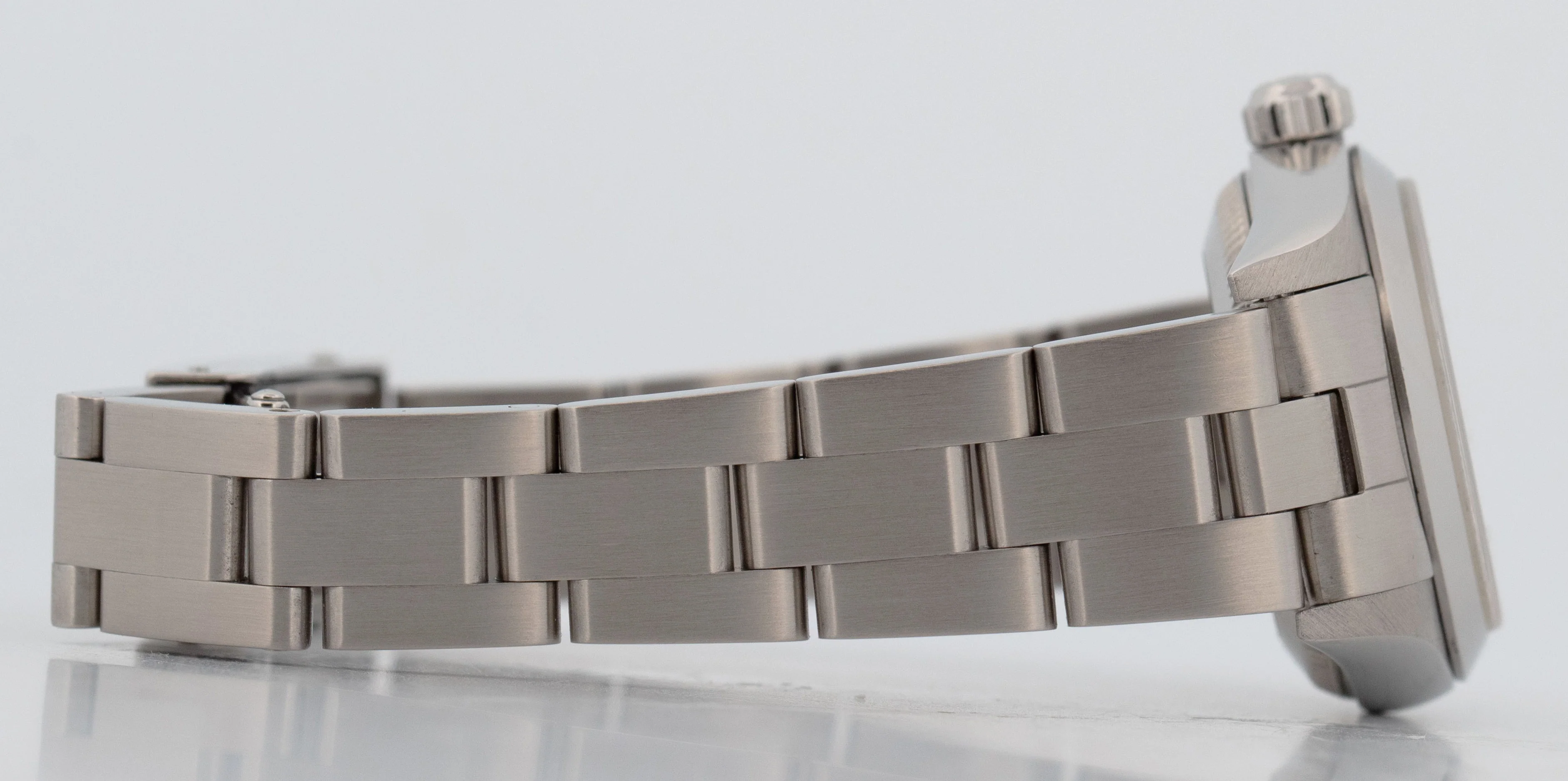 Rolex Oyster Perpetual 24mm Silver NO-HOLES Stainless Steel Oyster Watch 76080 - Image 9