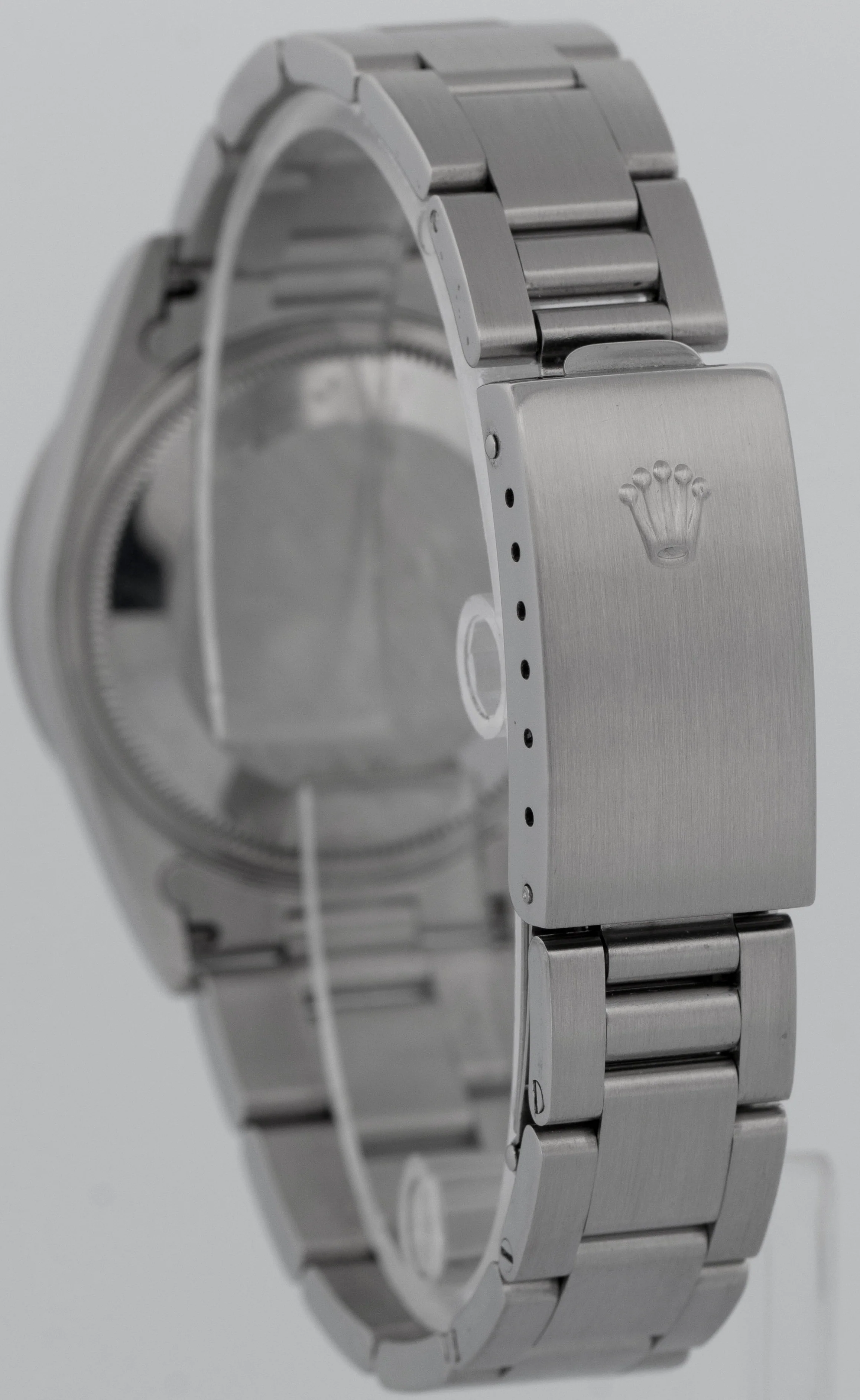 Rolex Oyster Perpetual Air-King Black Stainless Steel NO-HOLES 34mm Watch 14010M - Image 5